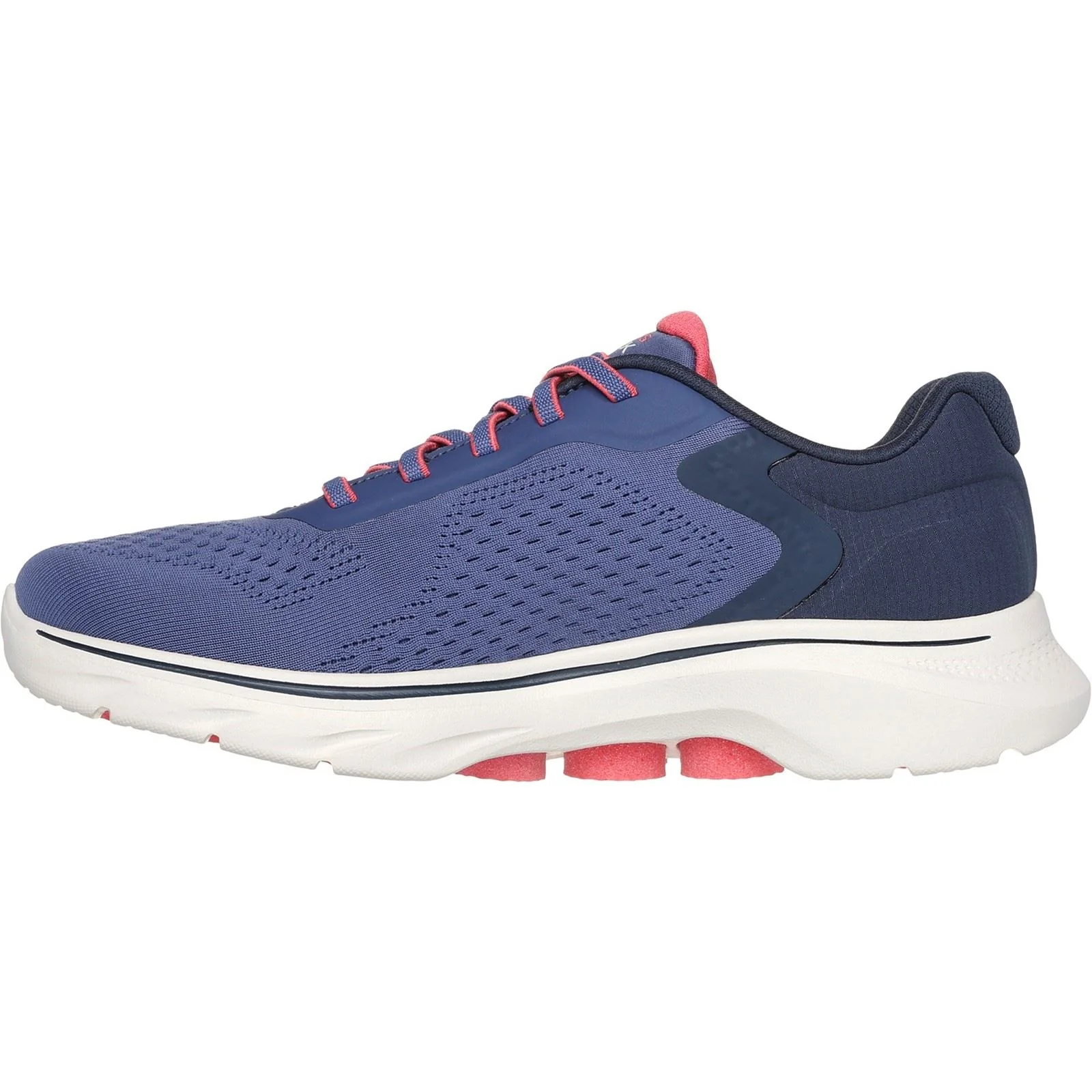 Skechers Women's GO WALK 7 - Cosmic Waves Trainers in Navy/Coral - Image 4