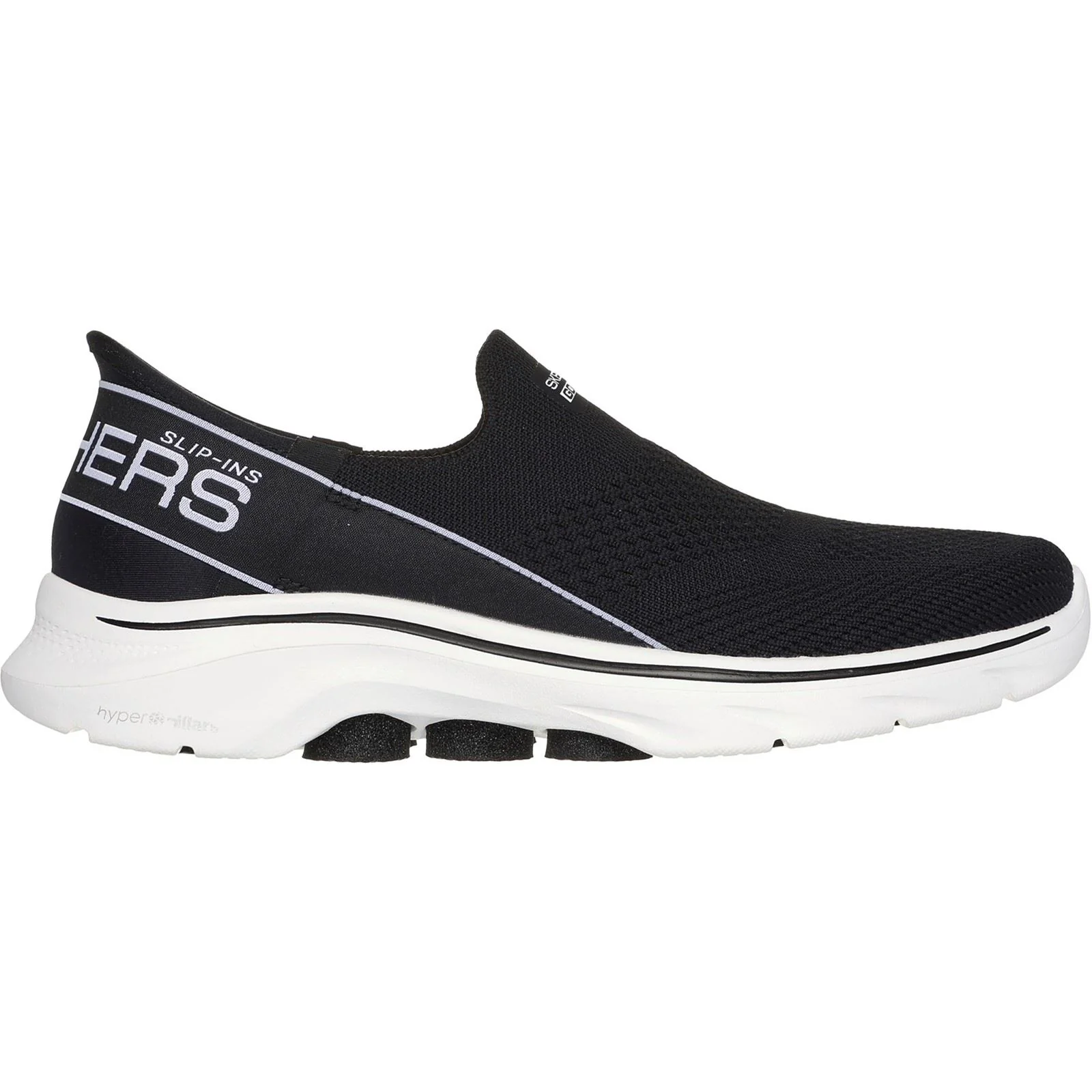 Skechers Women's GO WALK 7 - Mia Shoe in Black/White - Image 5