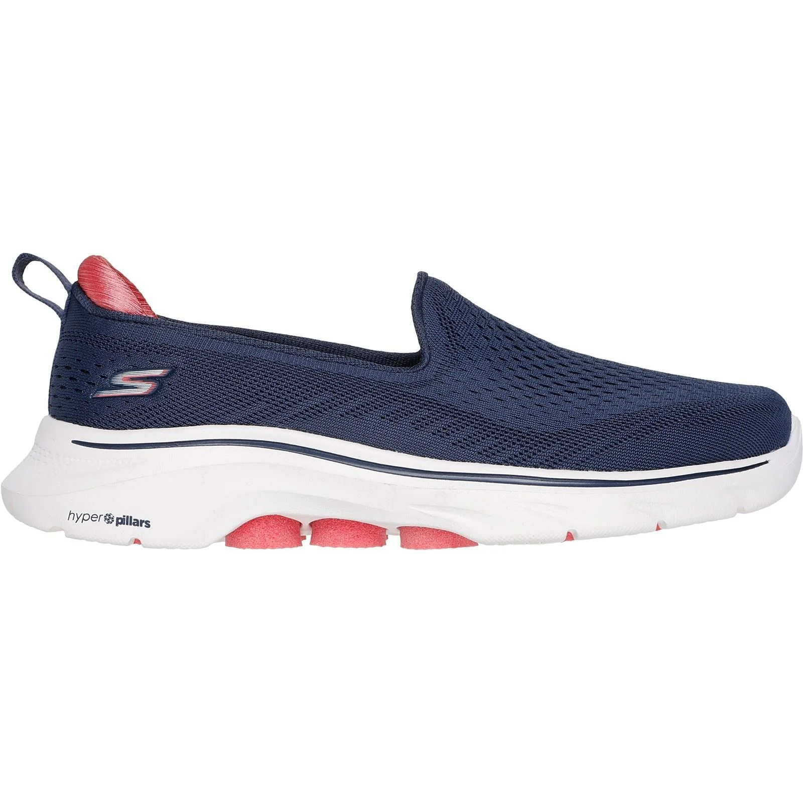 Skechers Women's GO WALK 7 - Vina Shoe in Navy/Coral - Image 5