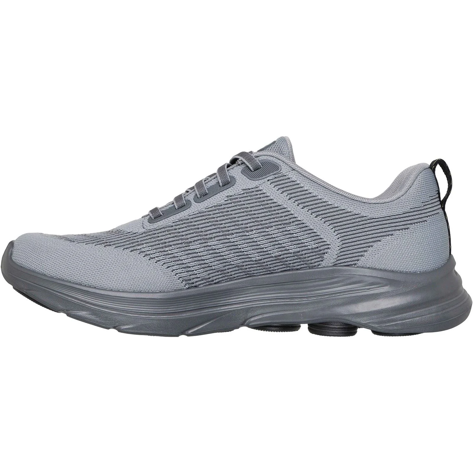Skechers GO Walk 8 Day Textile Men's Grey/Yellow Standard Trainers - Image 4