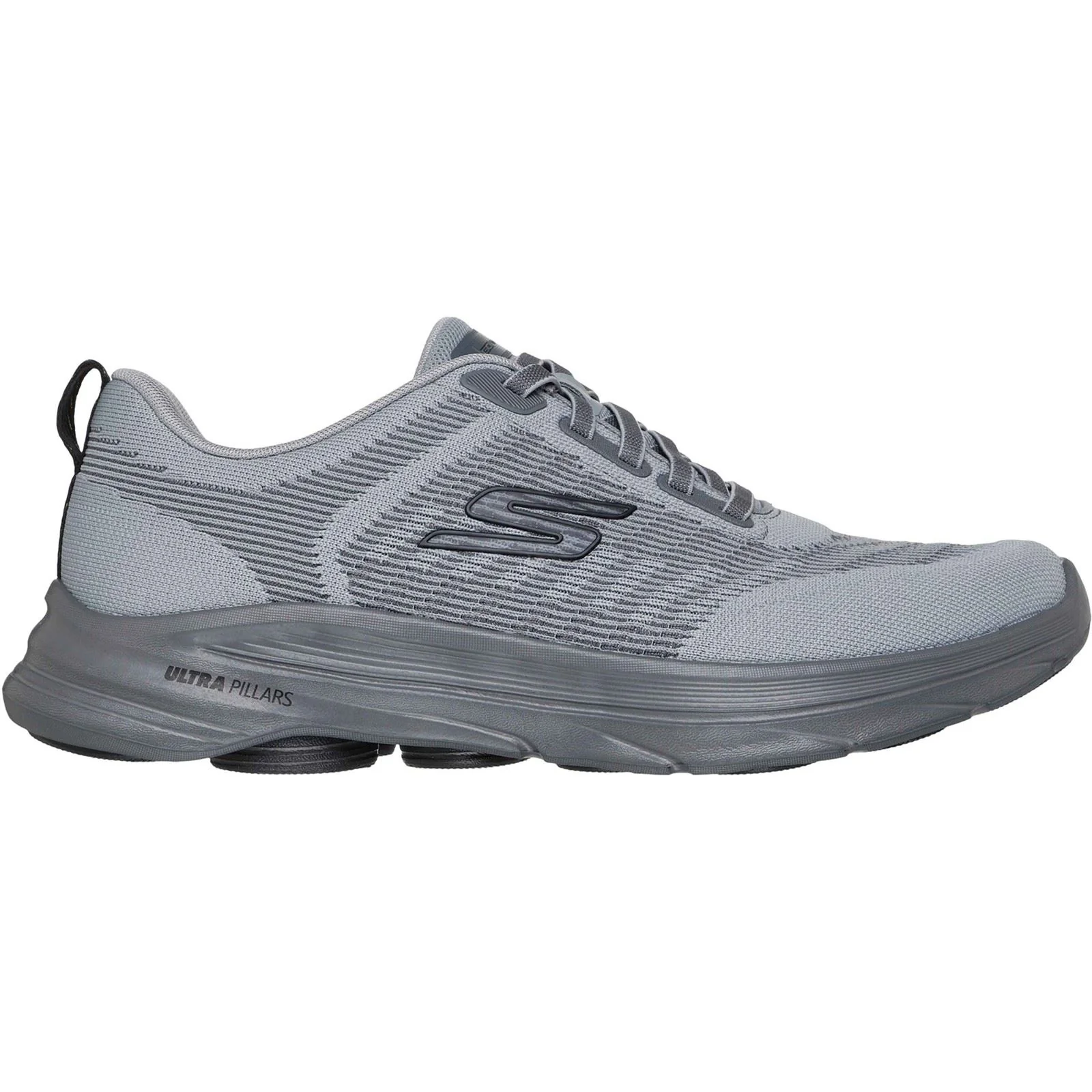 Skechers GO Walk 8 Day Textile Men's Grey/Yellow Standard Trainers - Image 5