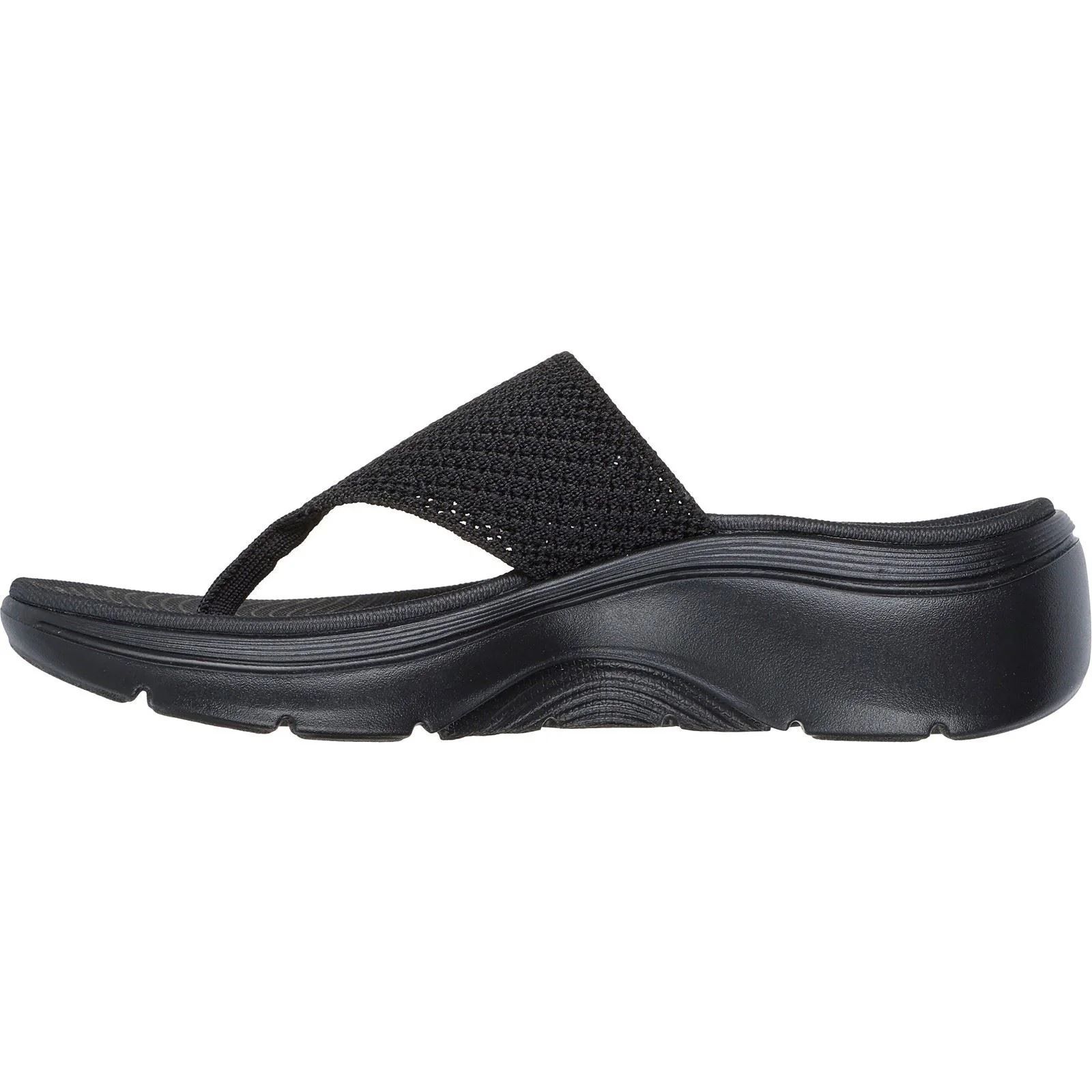 Skechers Go Walk Arch Fit 2.0 Polyester Women's Black Sandals - Image 4