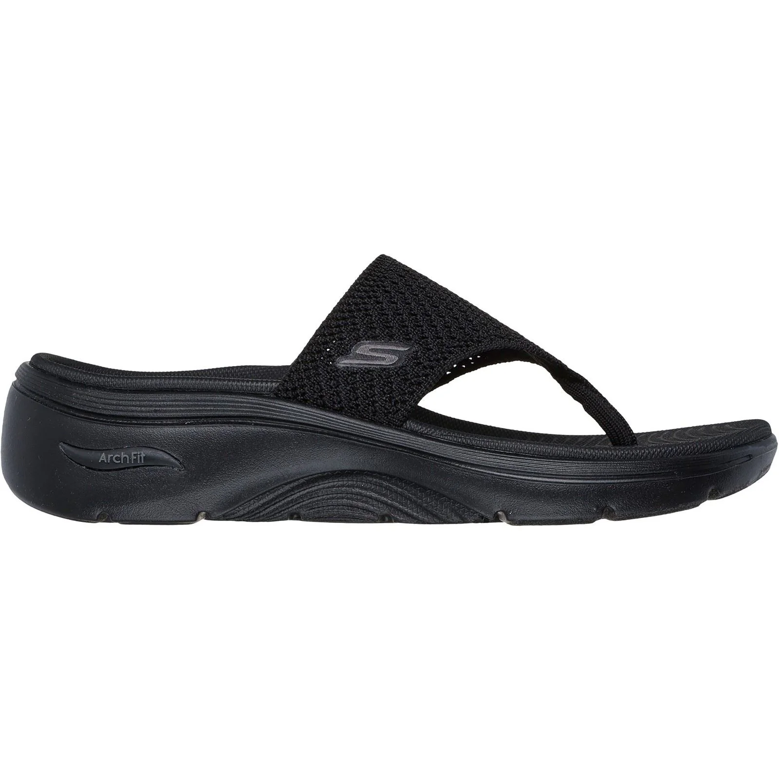 Skechers Go Walk Arch Fit 2.0 Polyester Women's Black Sandals - Image 5