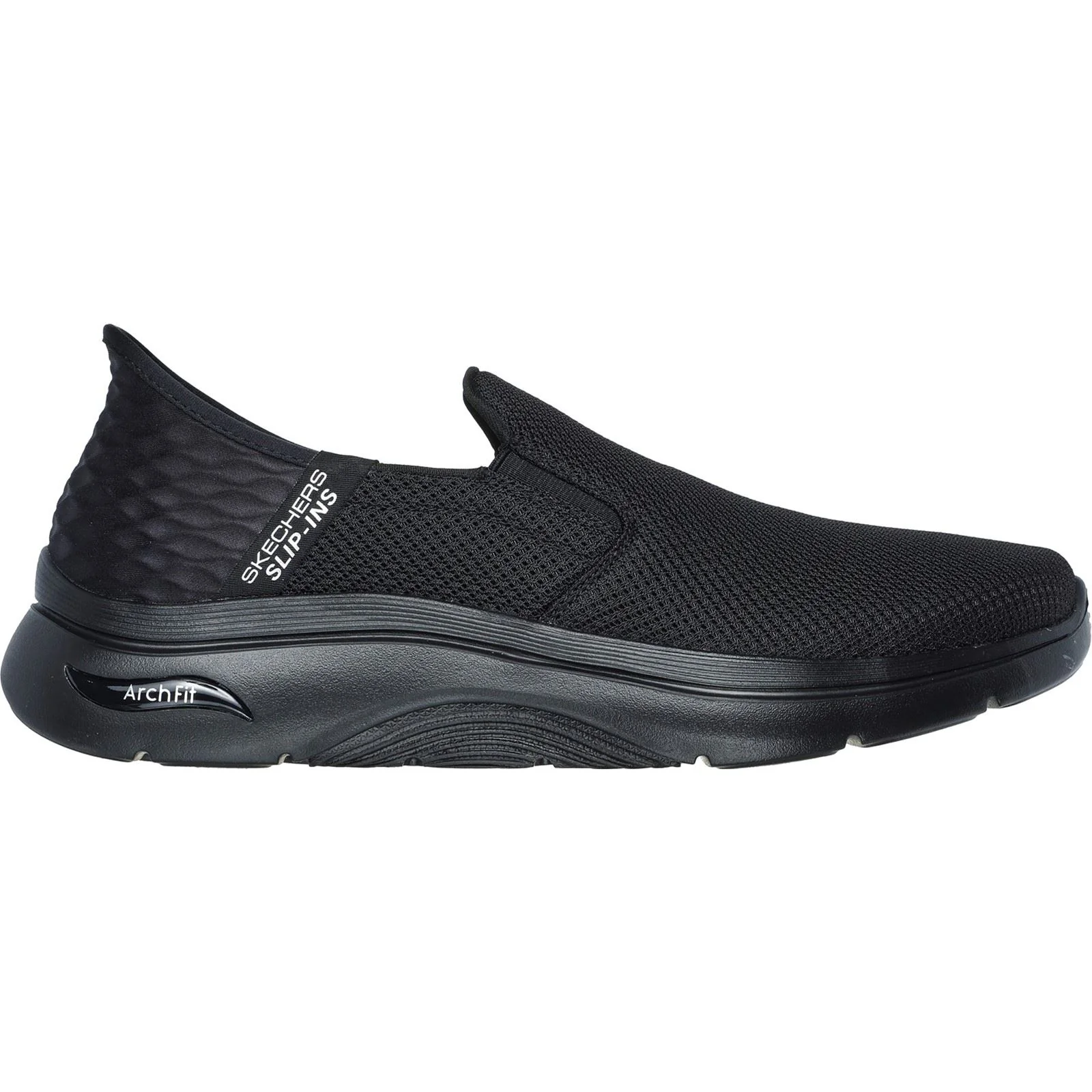 Skechers Men's GO WALK Arch Fit 2.0 Shoes in Black - Image 5