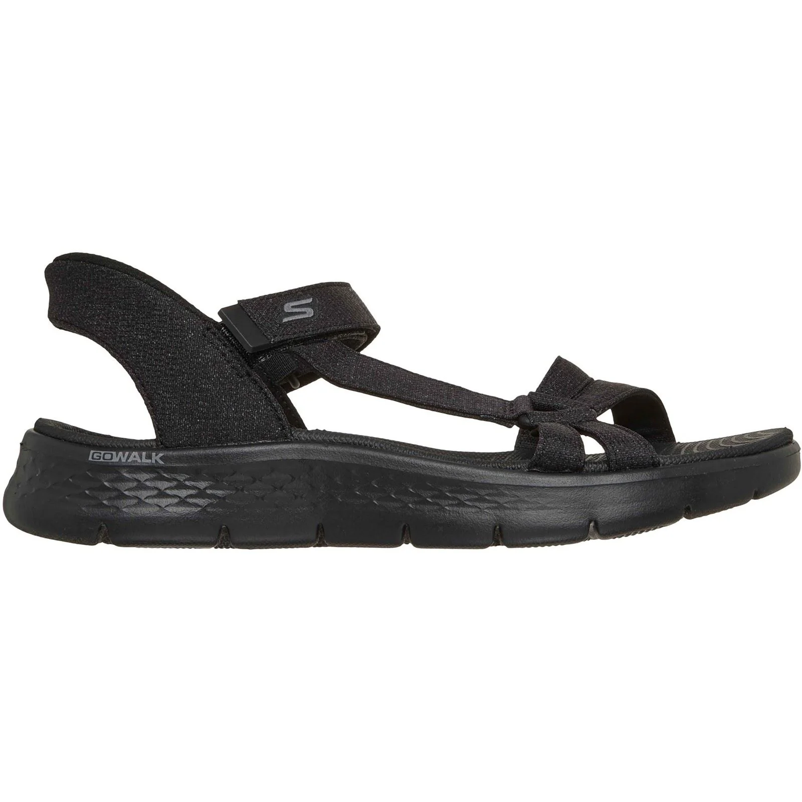 Skechers GO WALK Flex Illuminate Textile Women's Black Standard Sandals - Image 5