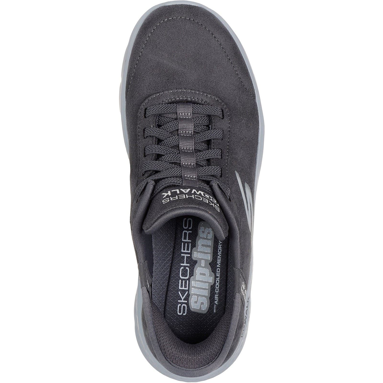 Skechers Go Walk Flex Mali Textile Women's Charcoal Trainers - Image 3