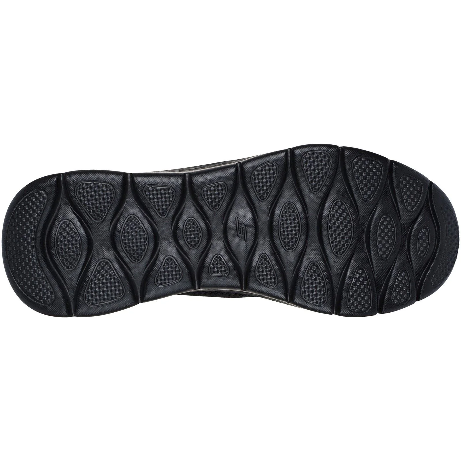Skechers GO WALK Flex Textile Men's Black Trainers - Image 2