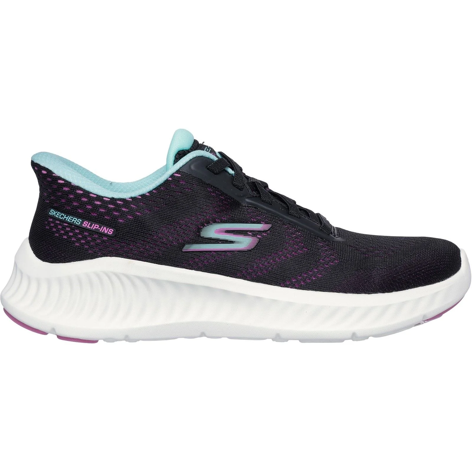 Skechers Women's Go Walk Now Khloe Trainers in Black/Purple - Image 2