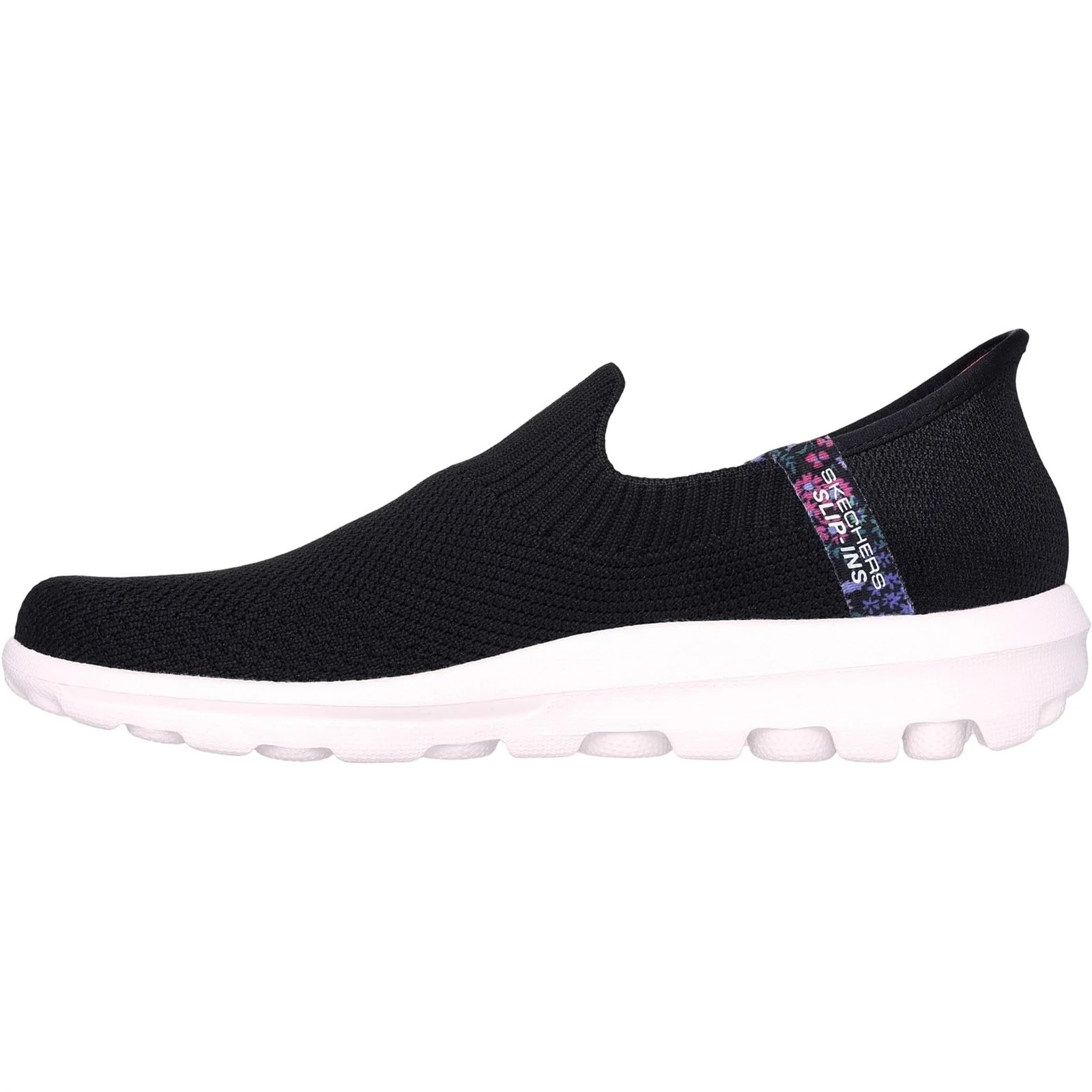 Skechers Women's GO WALK Travel Tahiti Sunset Shoe in Black - Image 4