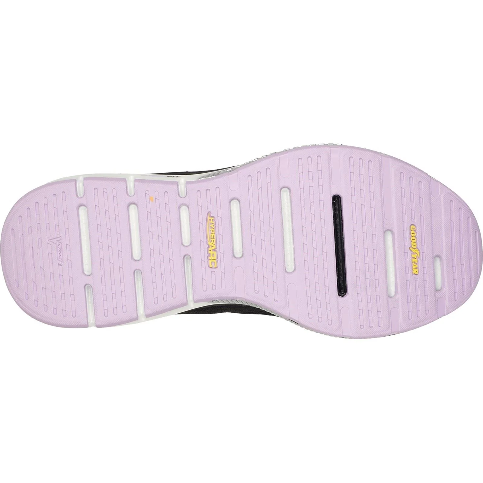 Skechers Women's Go Walk Workout Walker Outpace Trainers in Black/Lavender - Image 2
