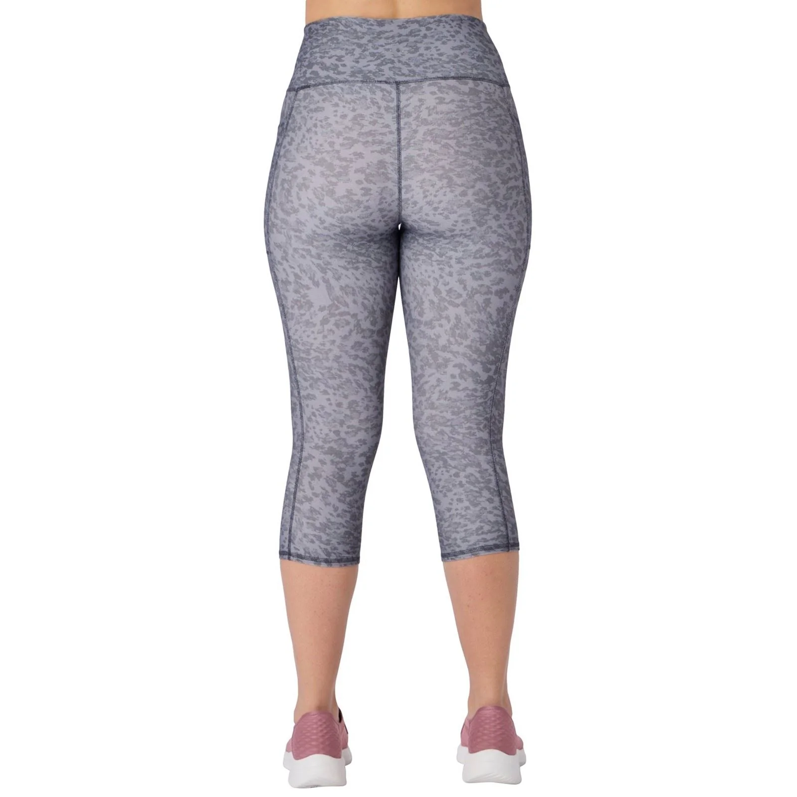 Skechers Goflex Printed Capri Women's Black Sports Leggings - Image 2