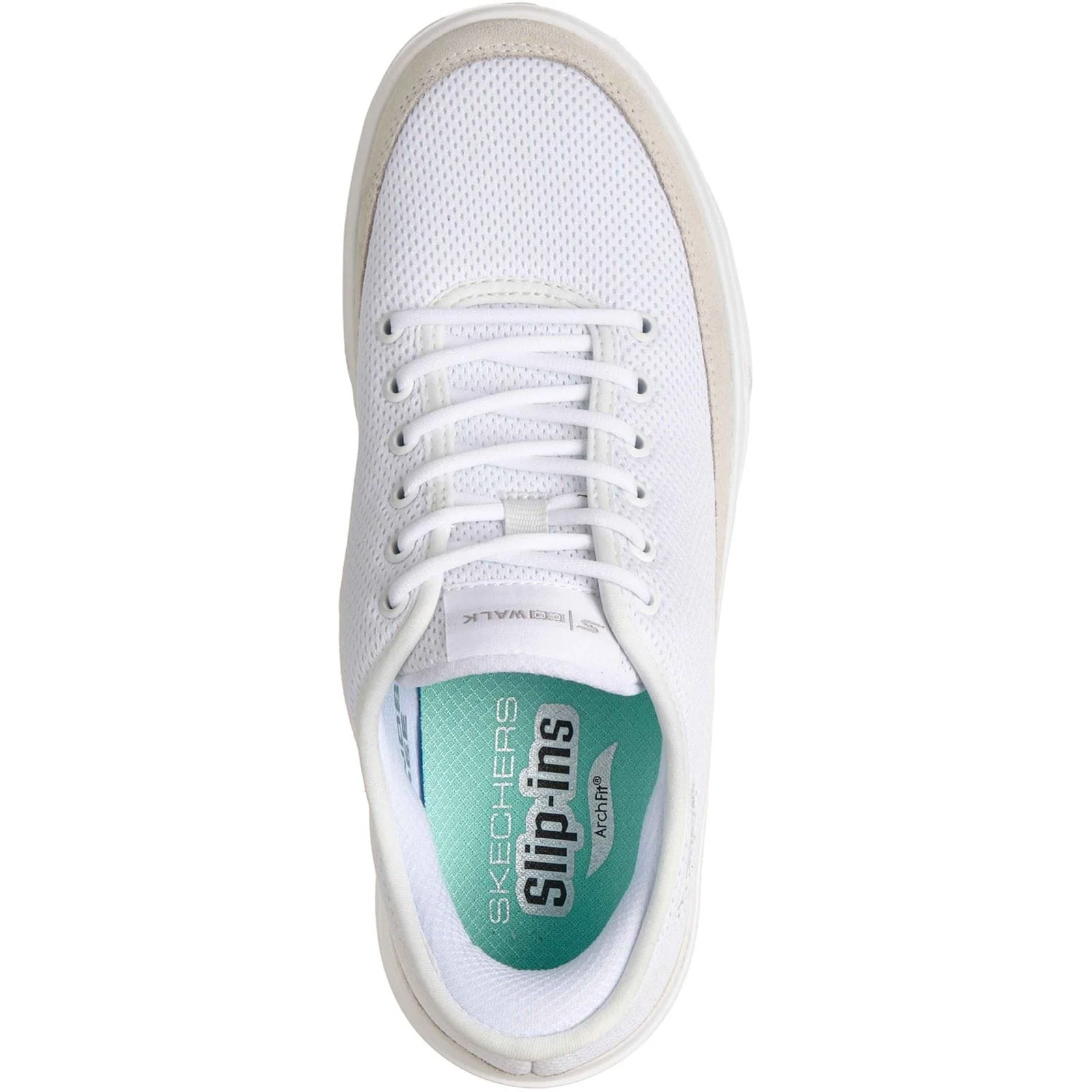 Skechers GoWalk Commuter Textile Women's White Standard Trainers - Image 3