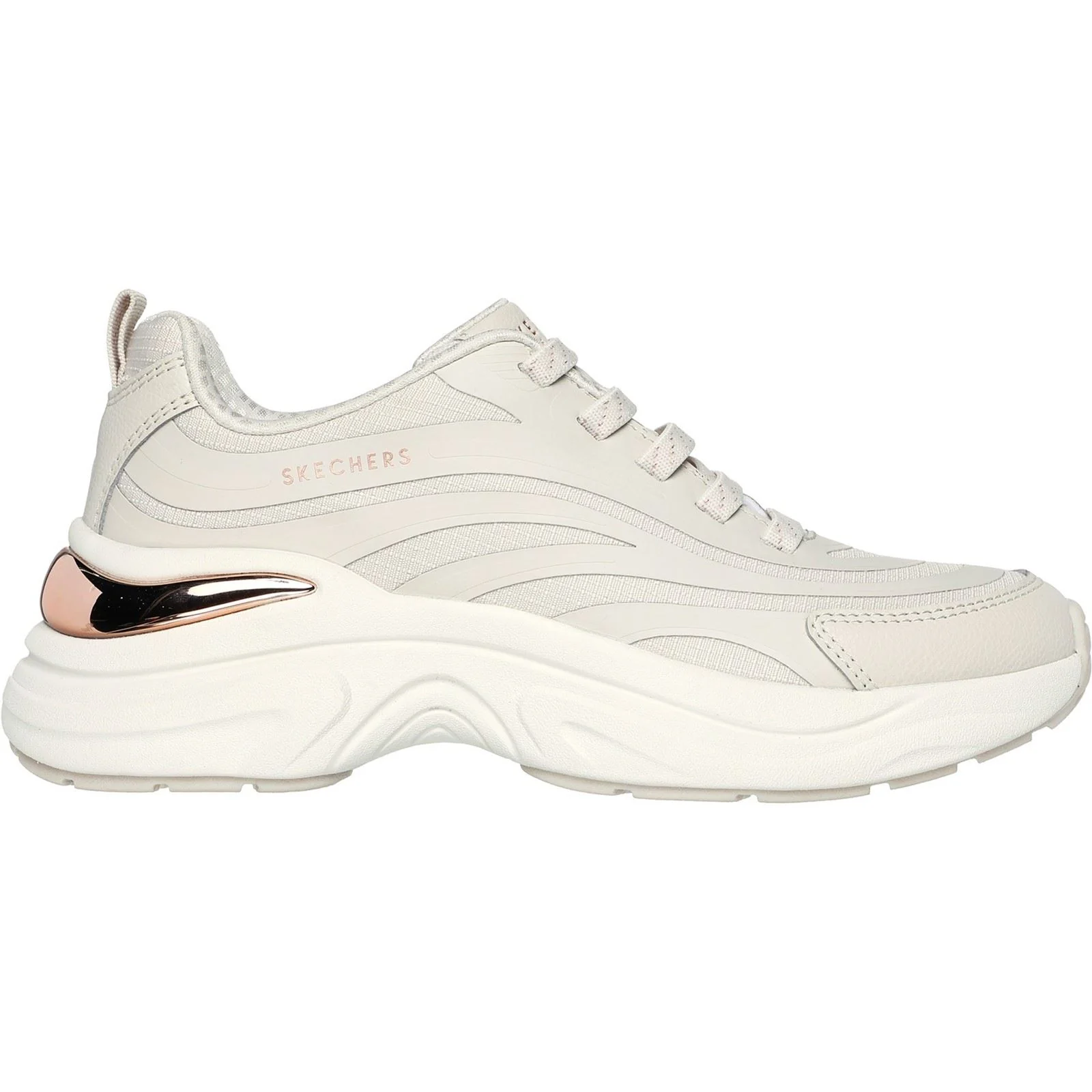 Skechers Women's Hazel Step N Flow Trainer in Natural - Image 5