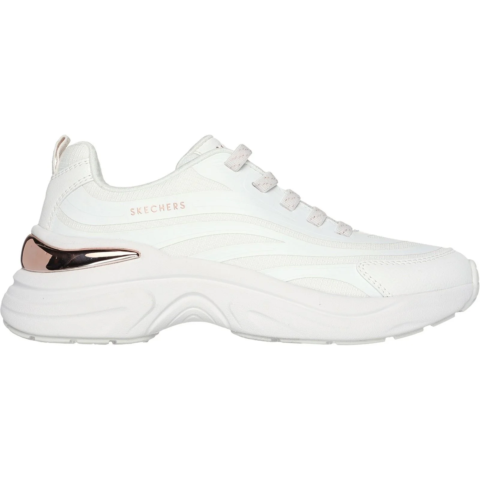 Skechers Women's Hazel Step N Flow Trainer in White - Image 5