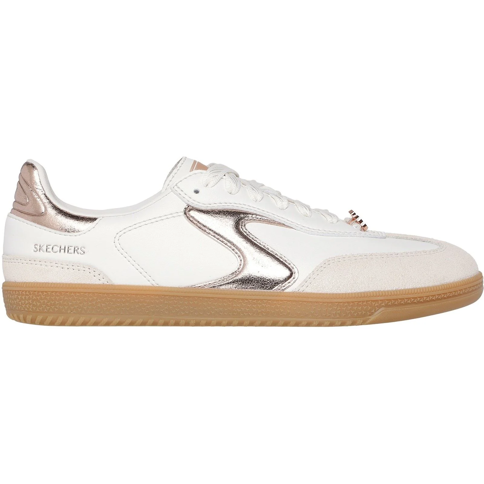 Skechers Hotshot Cool Glow Women's White/Rose Gold Trainers - Image 5