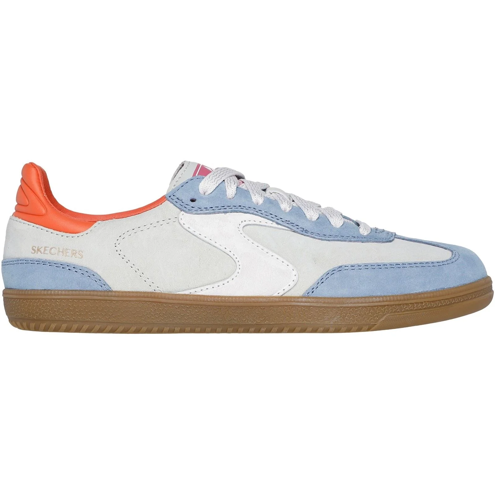 Skechers Hotshot For The Win Leather Women's Light Blue/Multi Trainers - Image 5