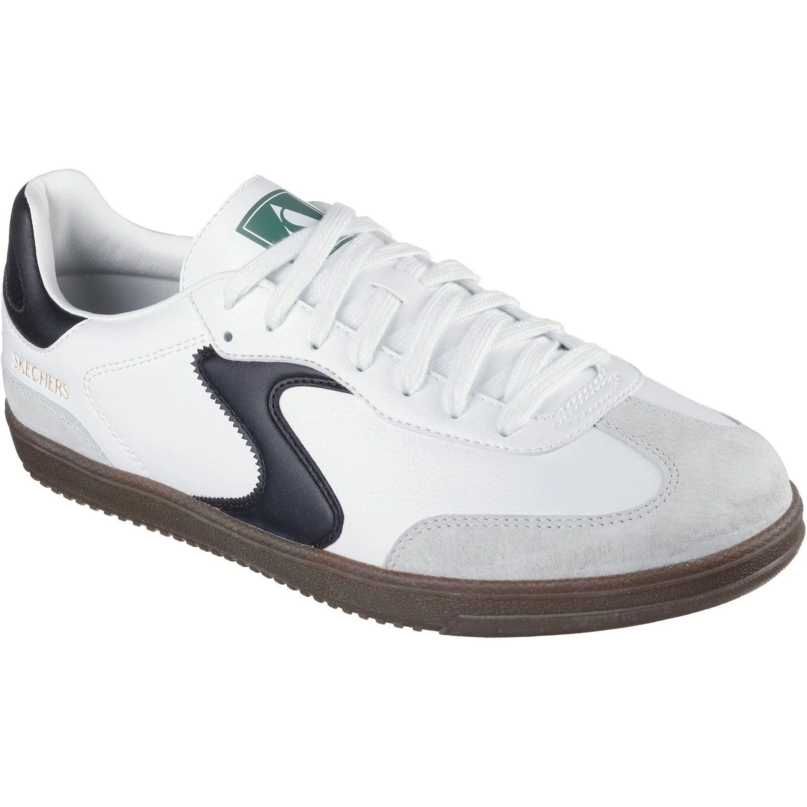 Skechers Men's Hotshot Pyke Trainer in White/Black