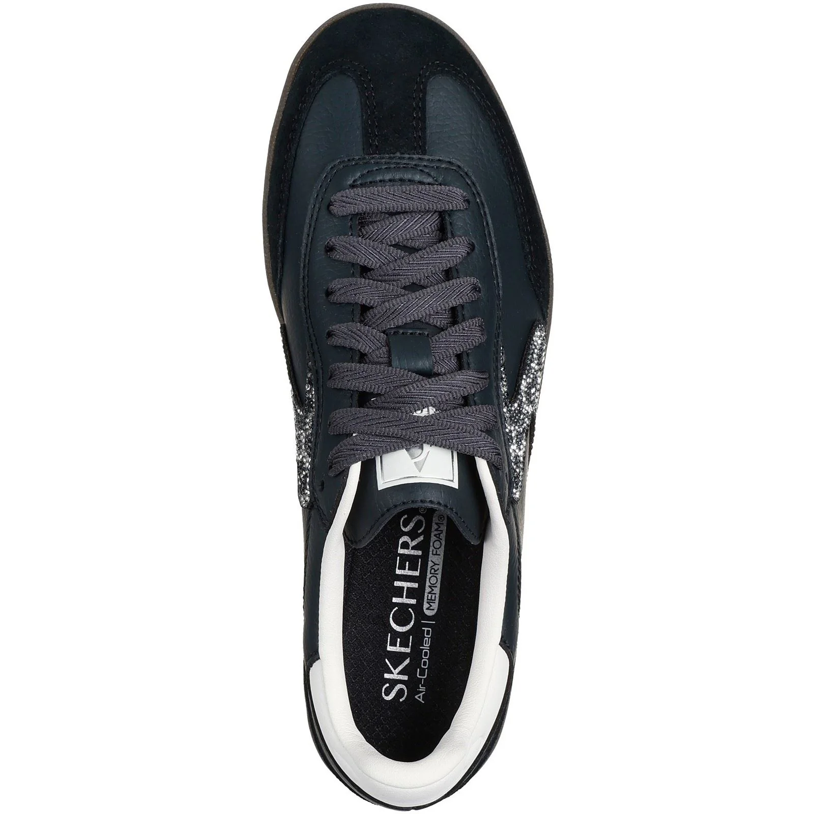 Skechers Hotshot Shimmering Spots Women's Black/White Trainers - Image 3