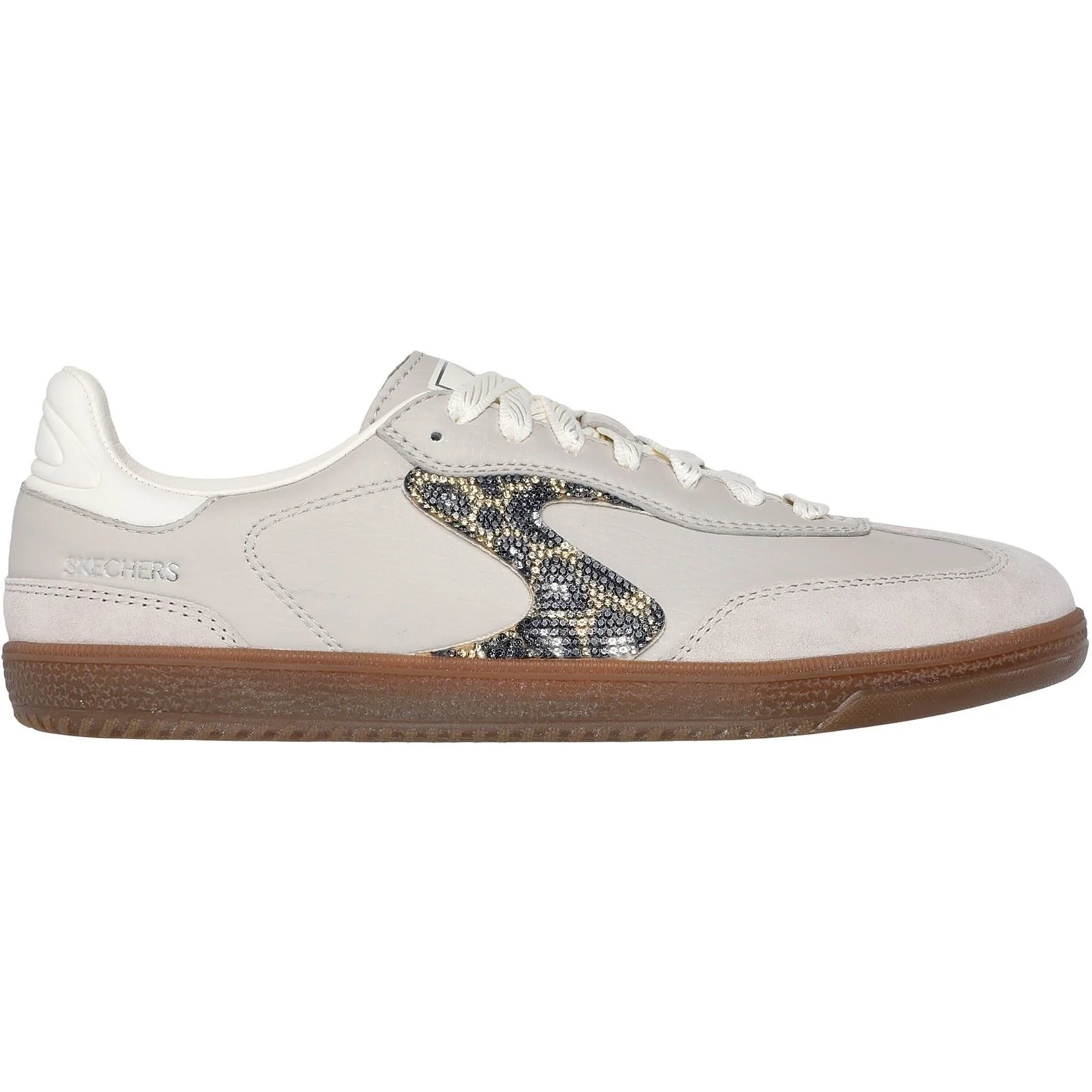 Skechers Hotshot Shimmering Spots Women's Taupe Trainers - Image 5