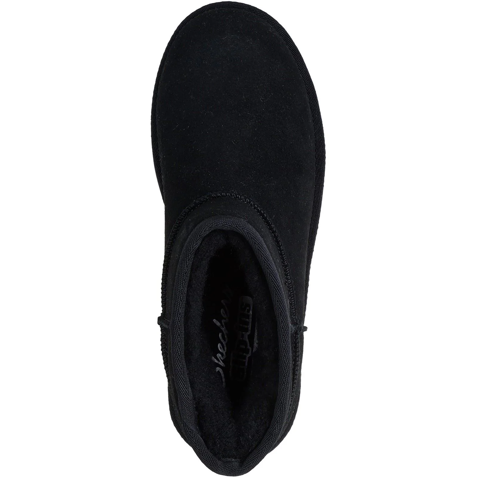 Skechers Keep Cozy Leather Women's Black Winter Ankle Boots - Image 3