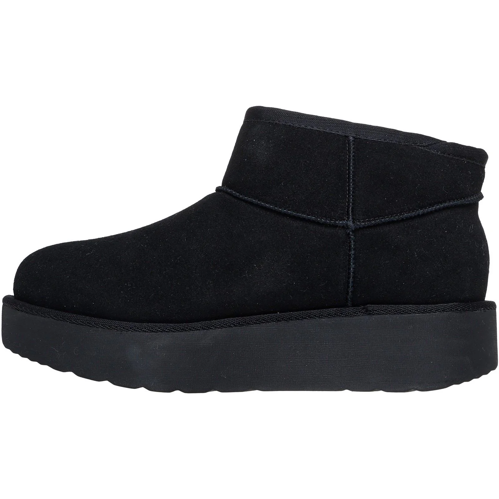 Skechers Keep Cozy Leather Women's Black Winter Ankle Boots - Image 4