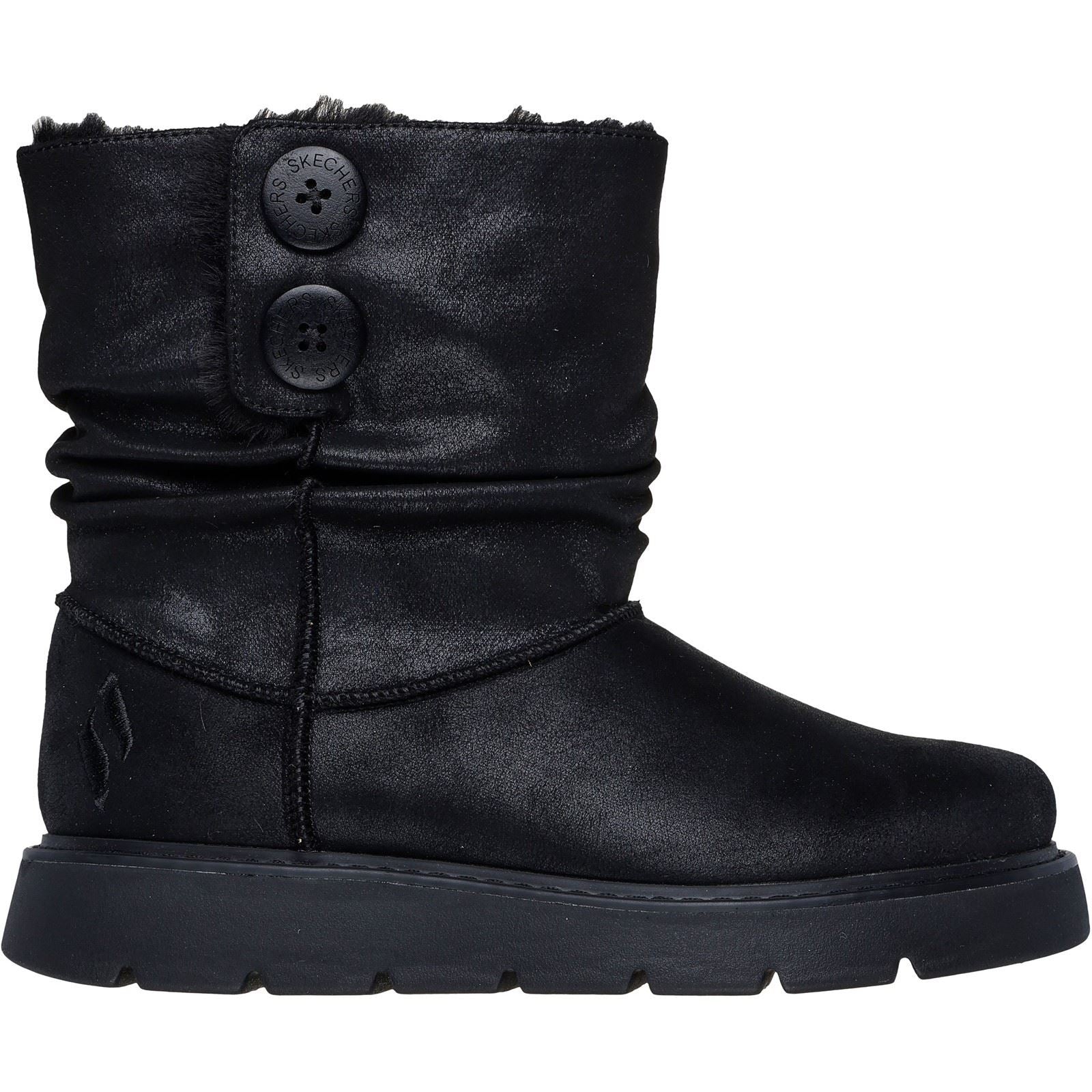 Skechers Keepsakes Lite Freezing Low Textile Women's Black Winter Ankle Boots - Image 5