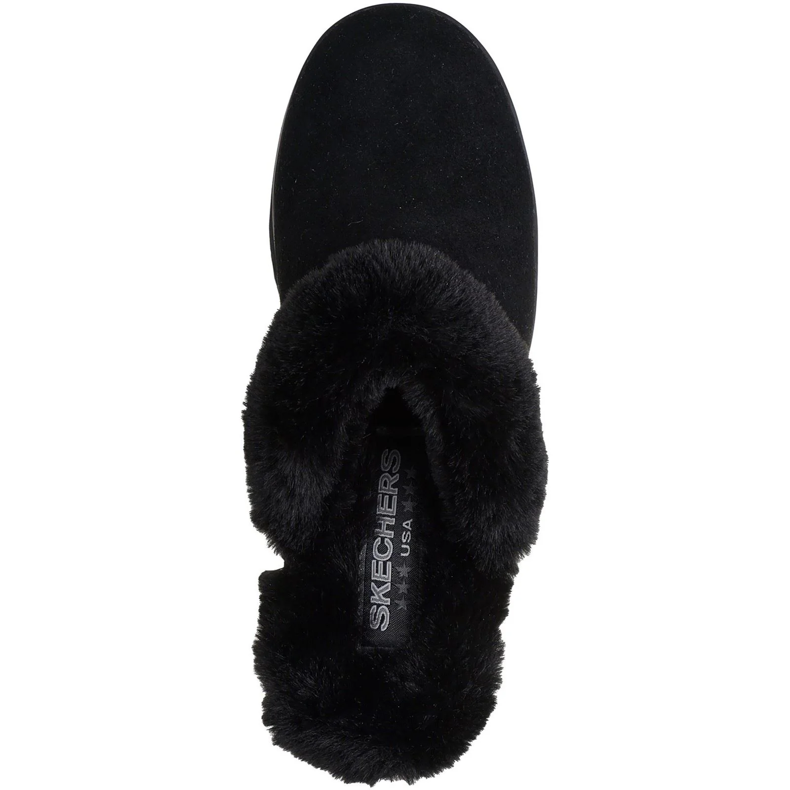 Skechers Keepsakes Wedge Time To Cruise Leather Women's Black Slippers - Image 3