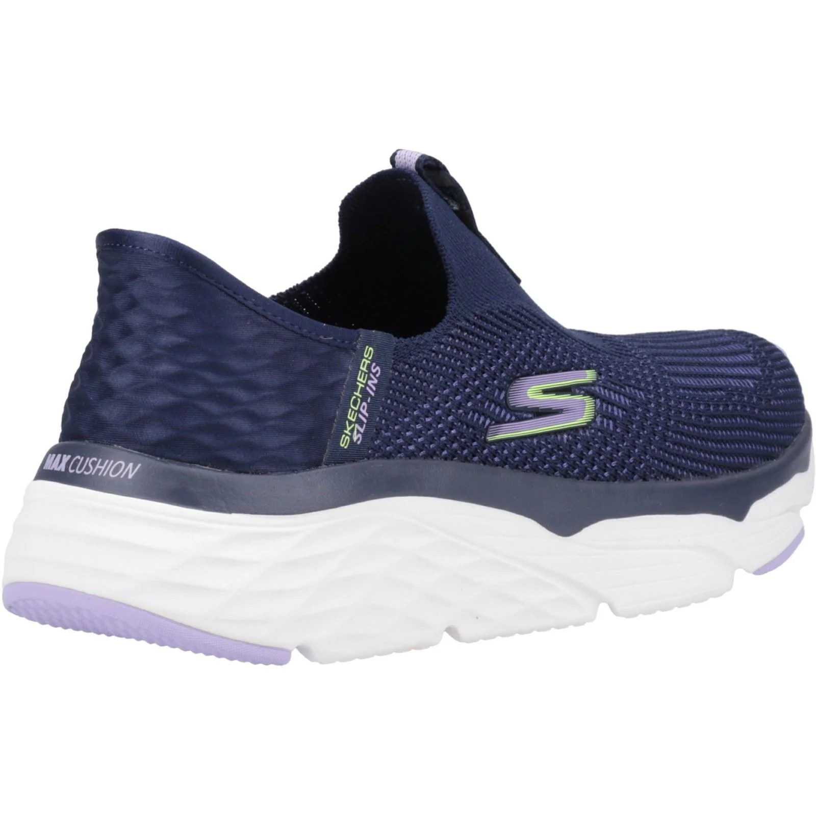 Skechers Women's Max Cushioning - Smooth Shoe in Navy/Lavender - Image 2