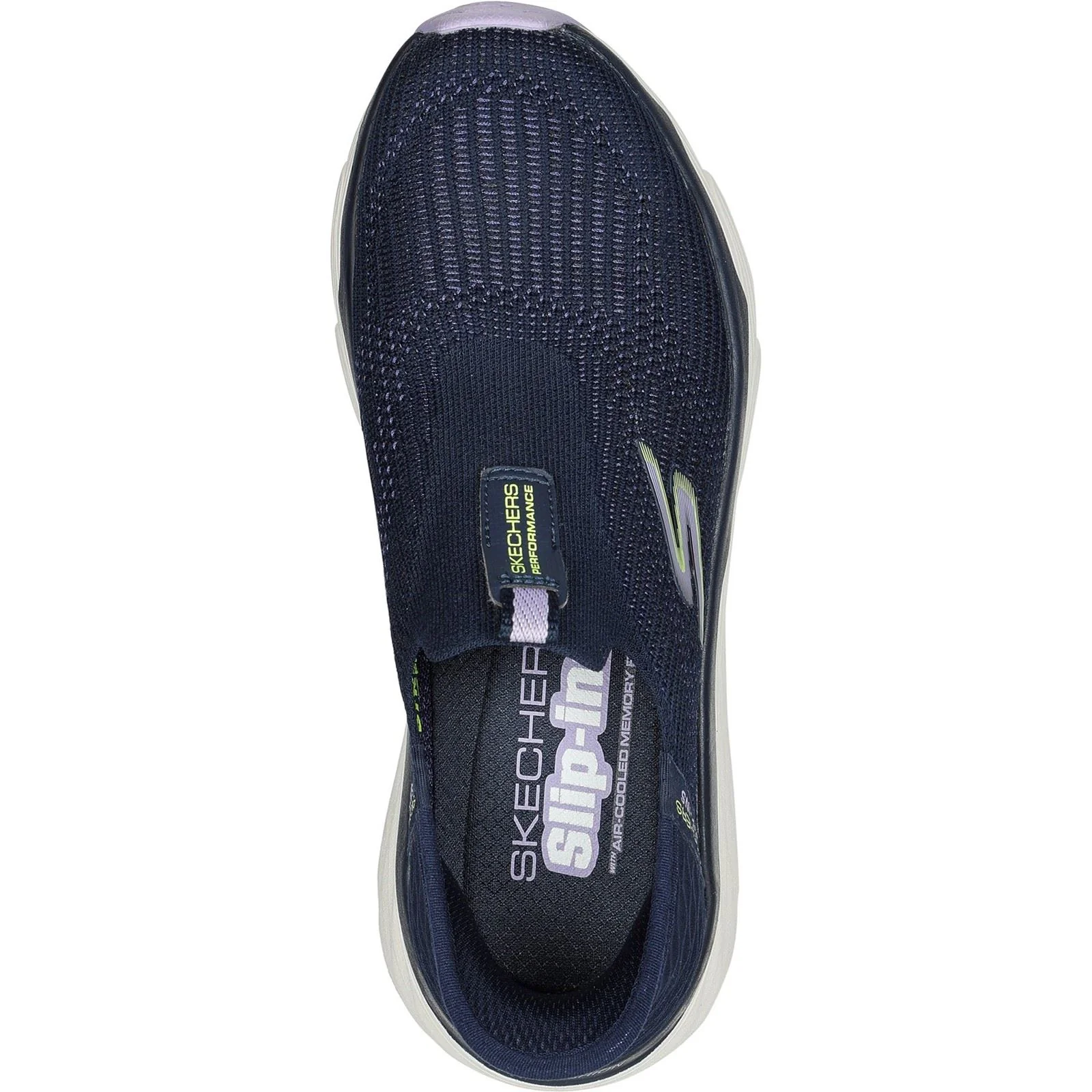 Skechers Women's Max Cushioning - Smooth Shoe in Navy/Lavender - Image 4