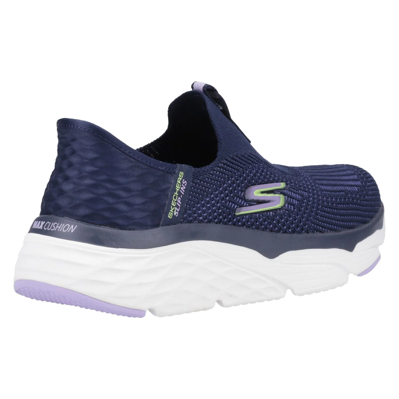 Skechers Women's Max Cushioning - Smooth Shoe in Navy/Lavender - Image 8