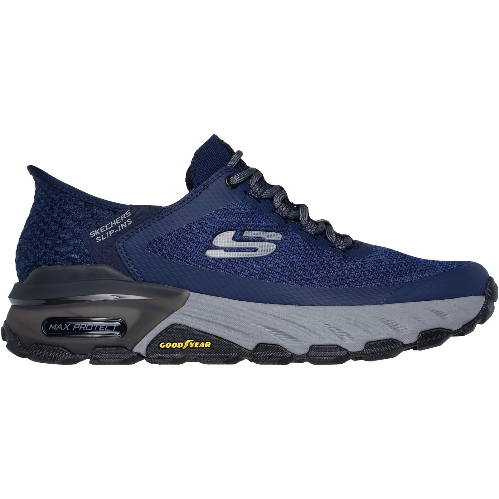 Skechers Men's Max Protect Assembly Hiking Shoes in Navy - Image 5