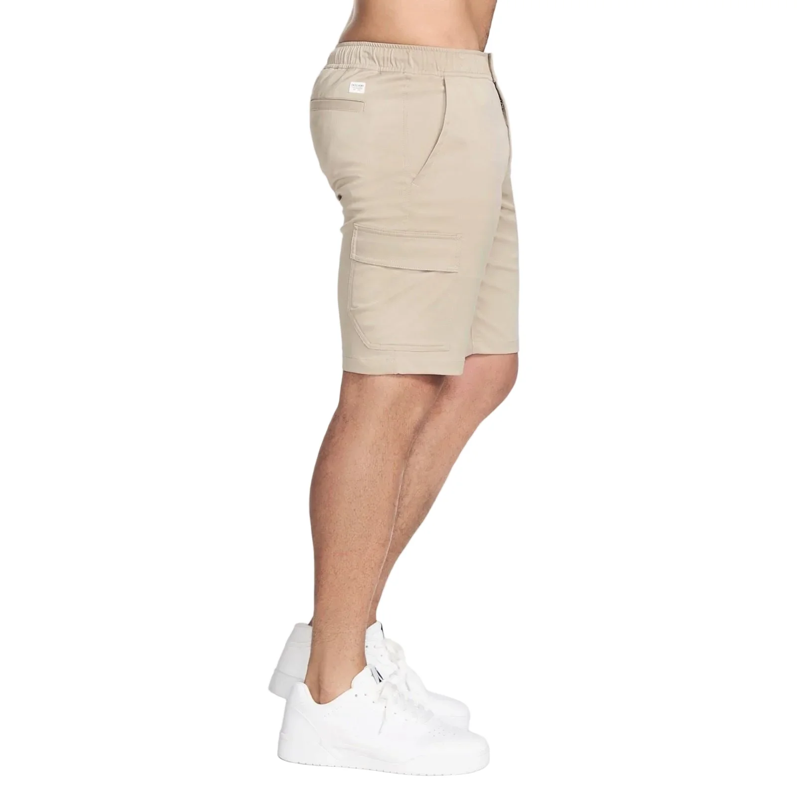 Skechers Performance Downtown Cargo 9 Inch Short Polyester Men's Natural Knee-Length Shorts - Image 3