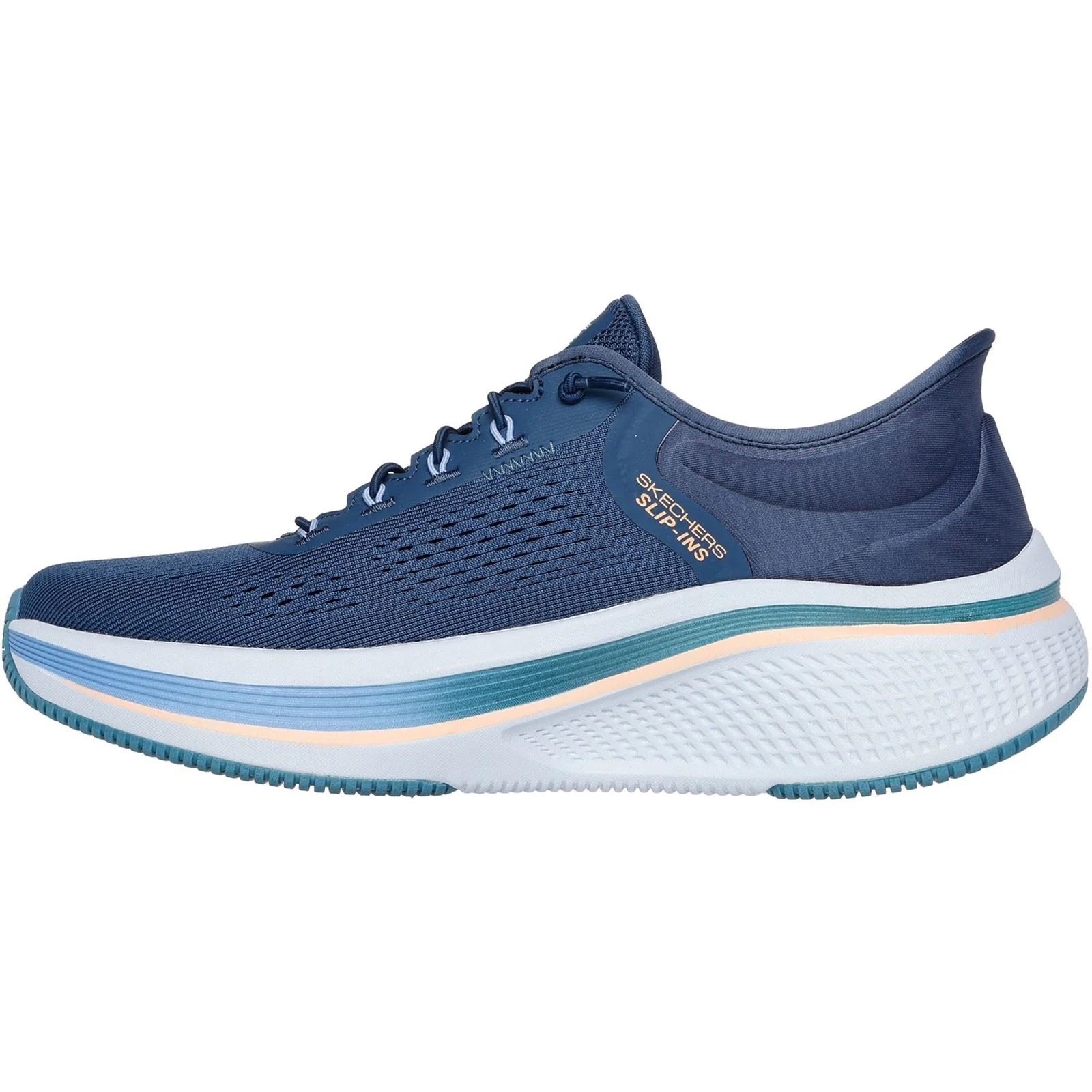 Skechers Performance Go Run Elevate 2.0 Banyan Textile Women's Navy/Teal Trainers - Image 4