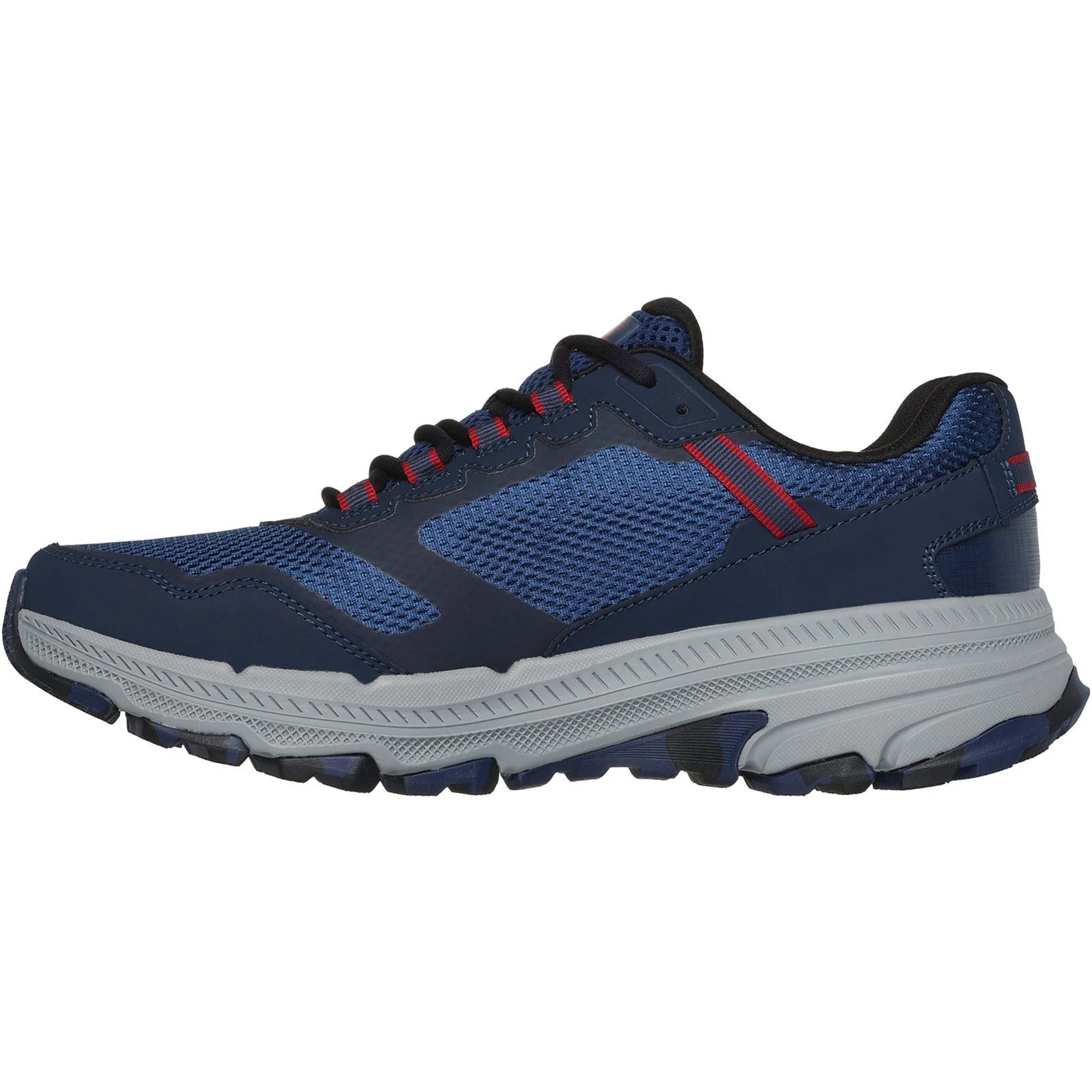 Skechers Performance GO RUN Trail Altitude 2.0 Marble Rock 3 Leather Men's Navy/Red Trainers - Image 4