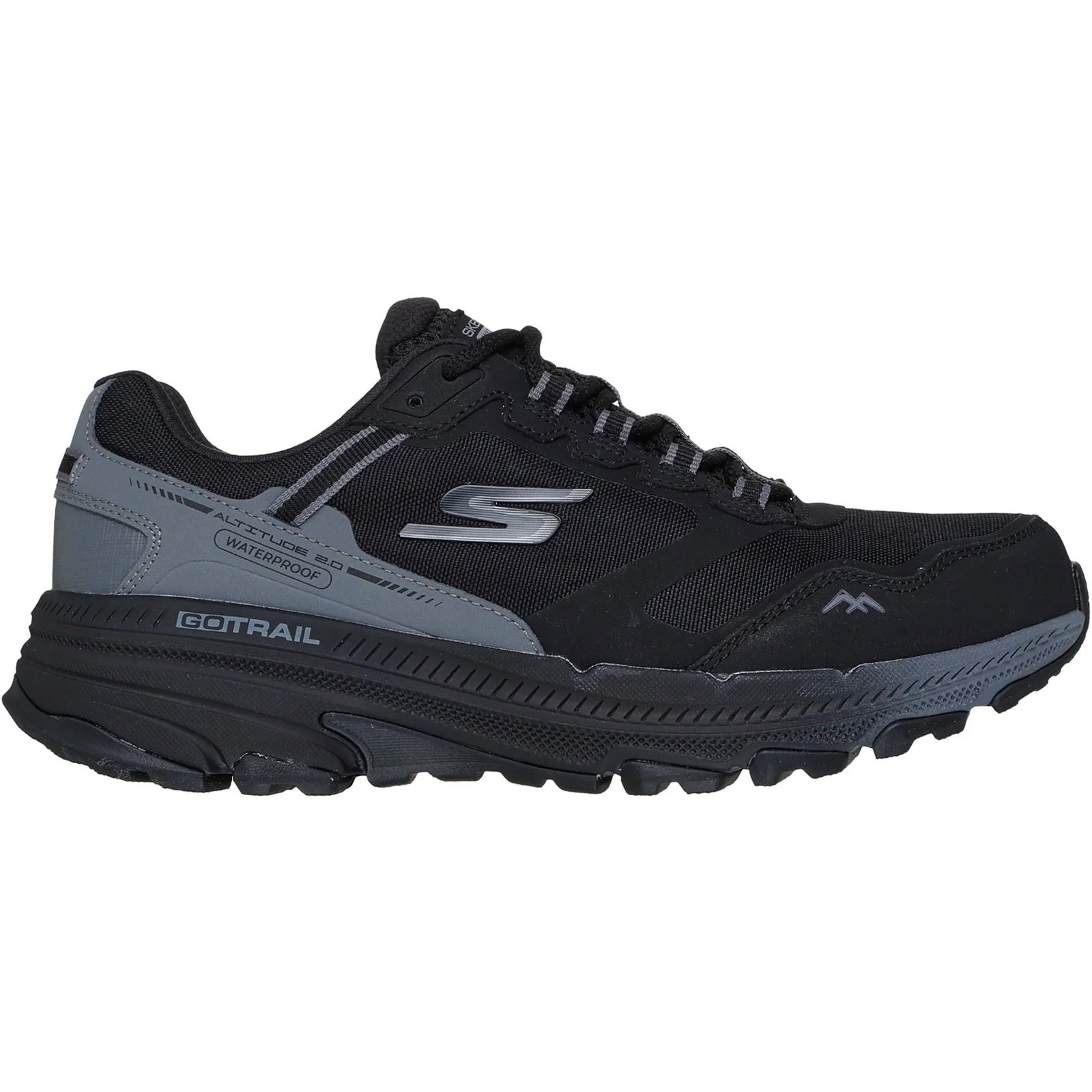 Skechers Performance Go Run Trail Altitude 2.0 Pine Ridge Leather Women's Black/Charcoal Hiking Boots - Image 5