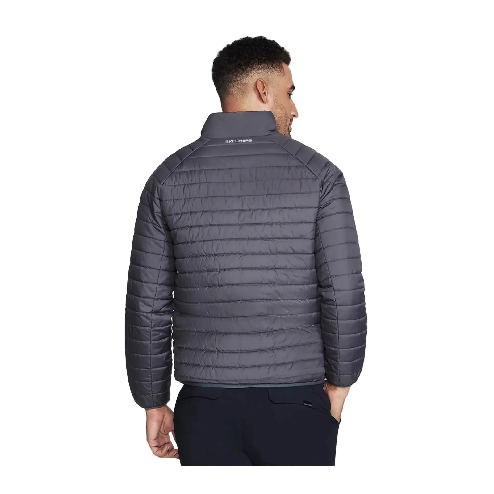 Skechers Performance Go Shield Altitude Reversible Jacket Men's Black Puffer Jacket - Image 2