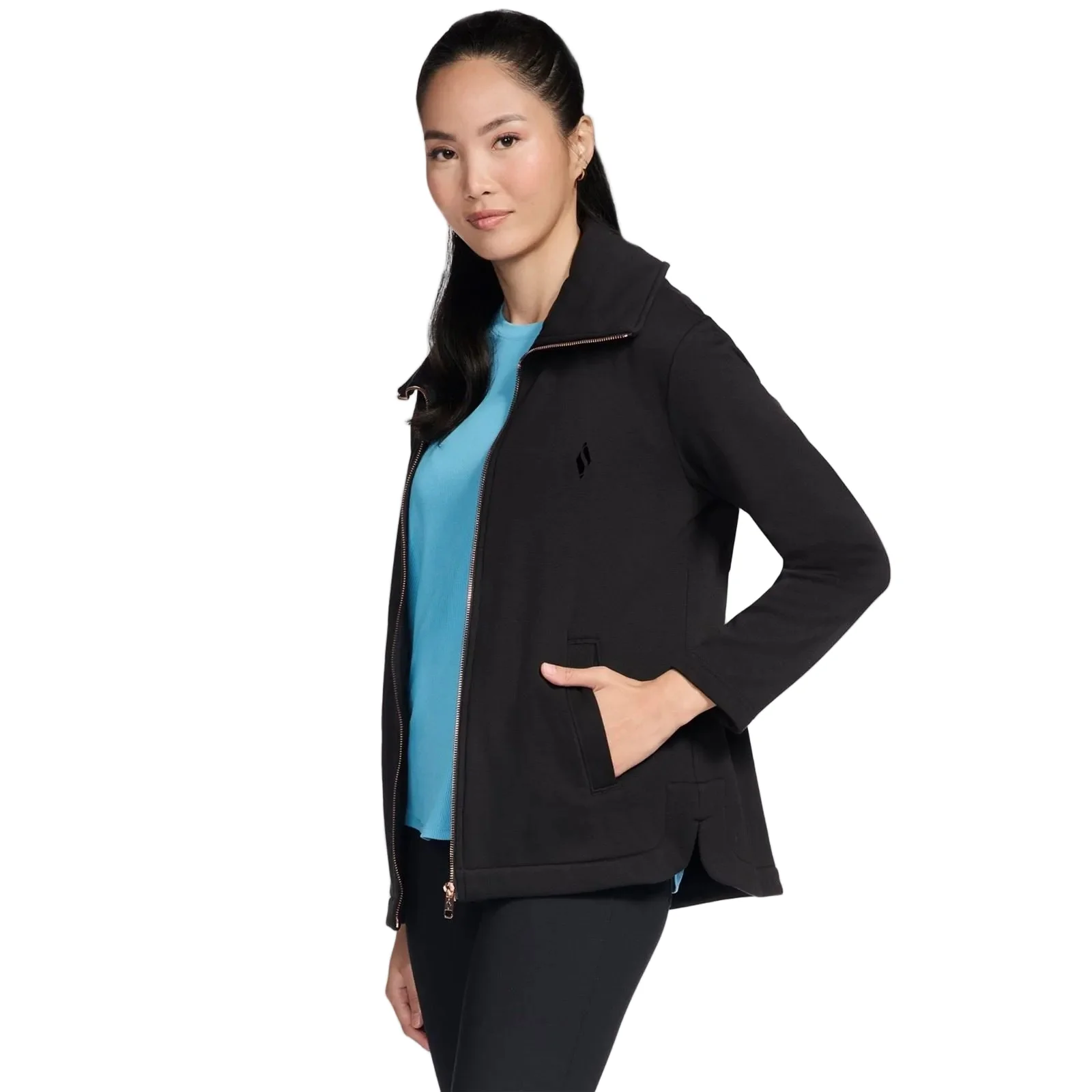 Skechers Performance GO SNUGGLE Tunic Jacket Women's Black Jacket - Image 3