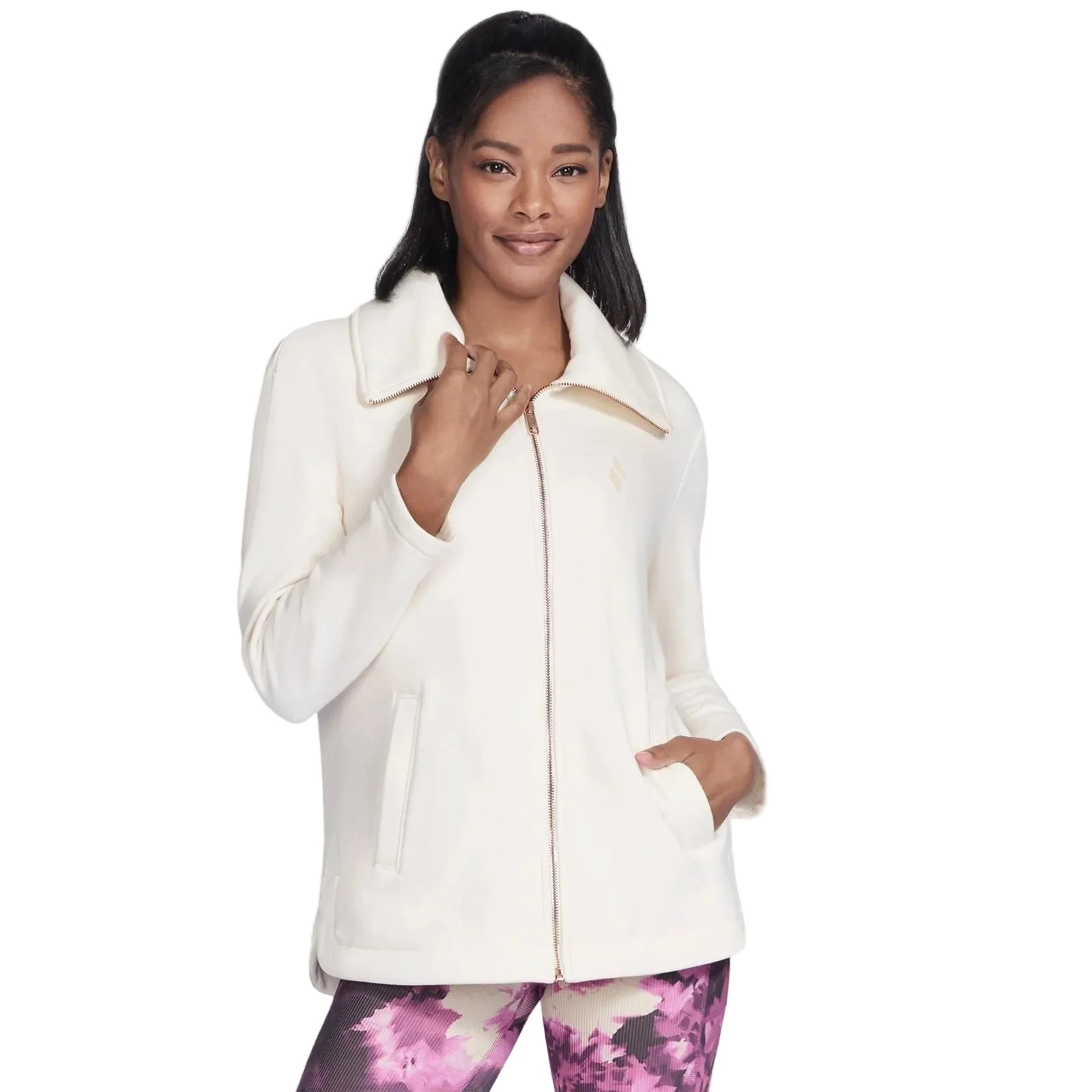 Skechers Performance GO SNUGGLE Tunic Jacket Women's Off White Jacket - Image 4