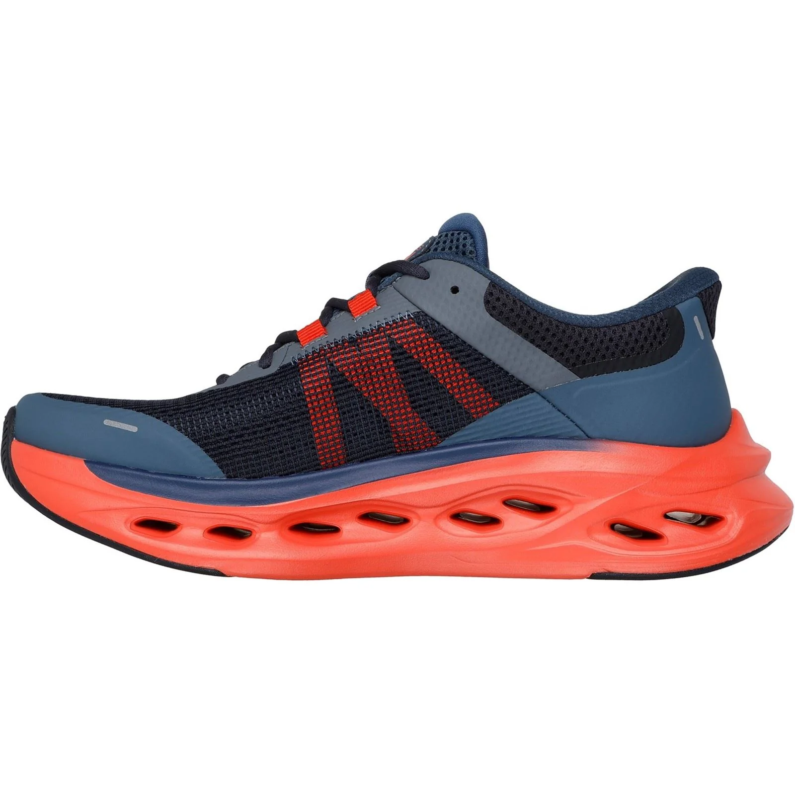 Skechers Performance Max Cushioning Glide-Step Men's Navy/Orange Trainers - Image 5