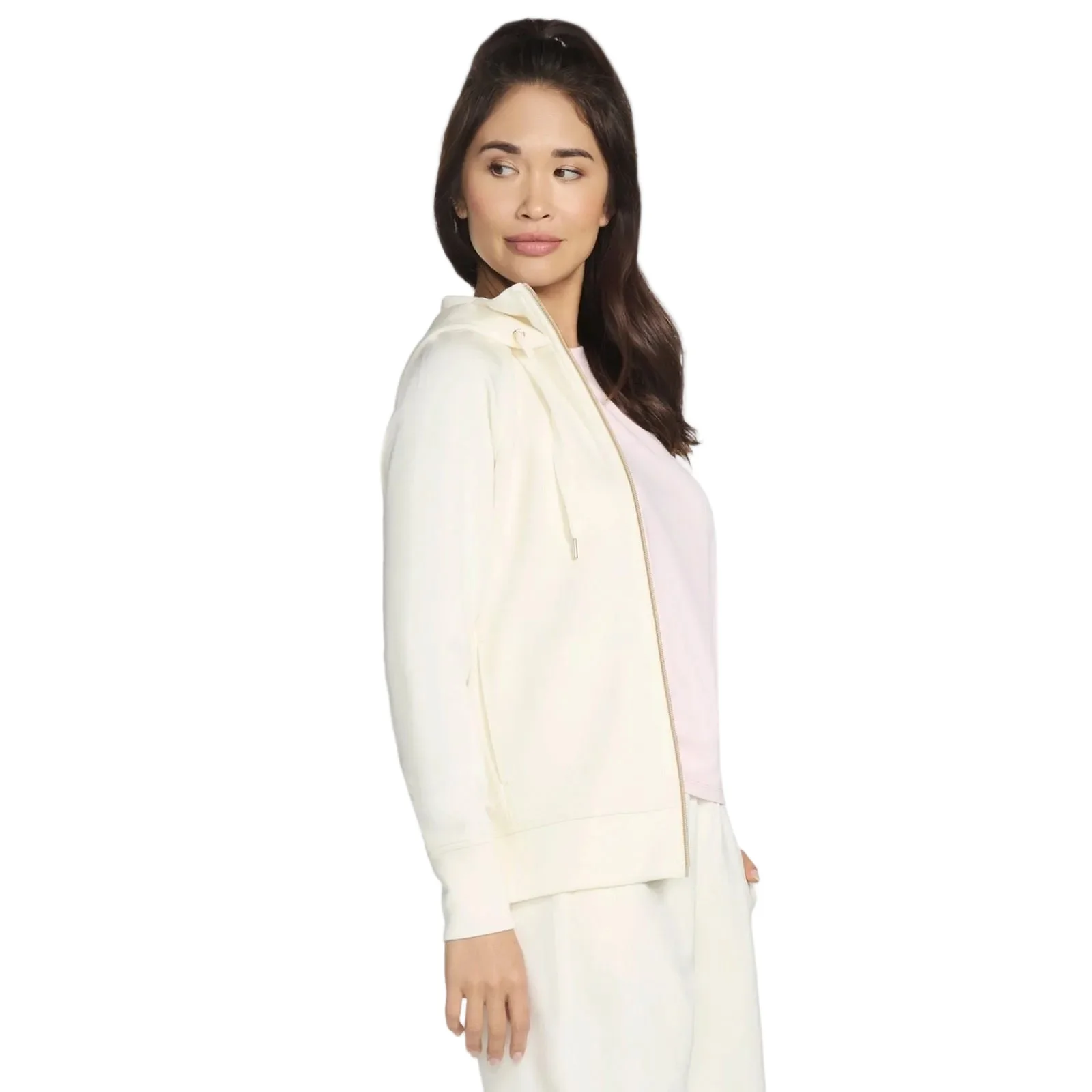 Skechers Performance Skechluxe Elevate Hooded Jacket Women's Off White Jacket - Image 3