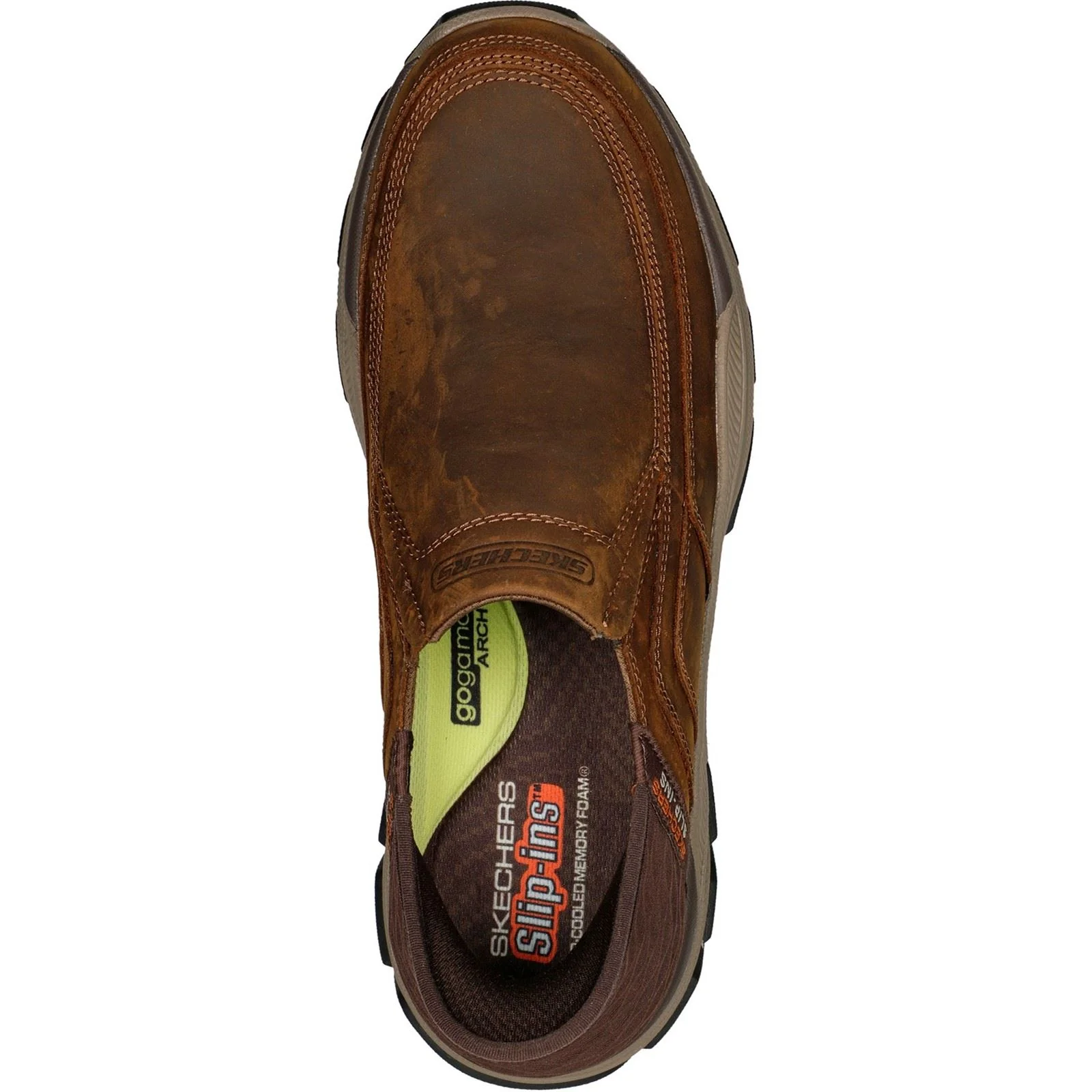 Skechers Men's Respected Elgin Shoes in Dark Brown - Image 3