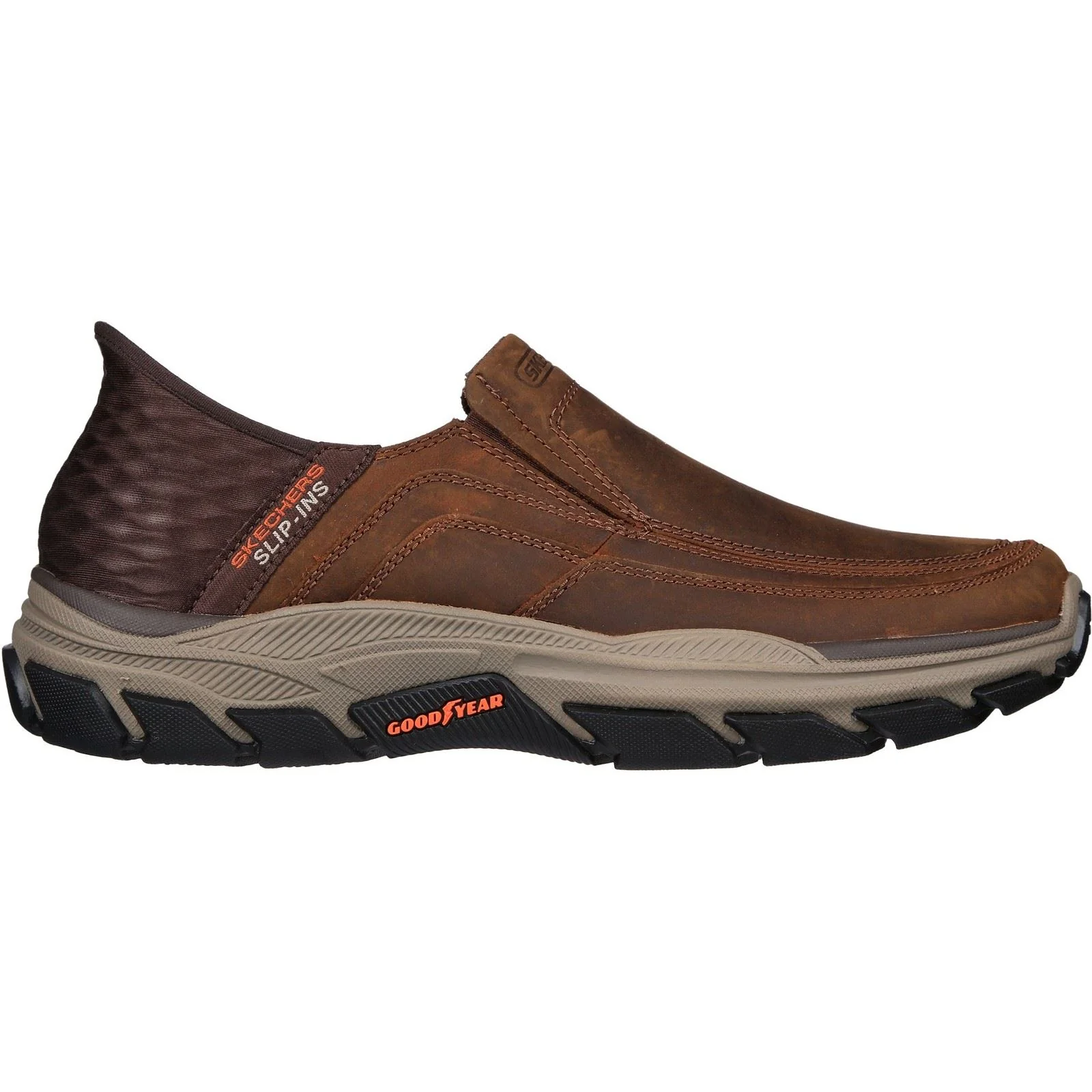 Skechers Men's Respected Elgin Shoes in Dark Brown - Image 5