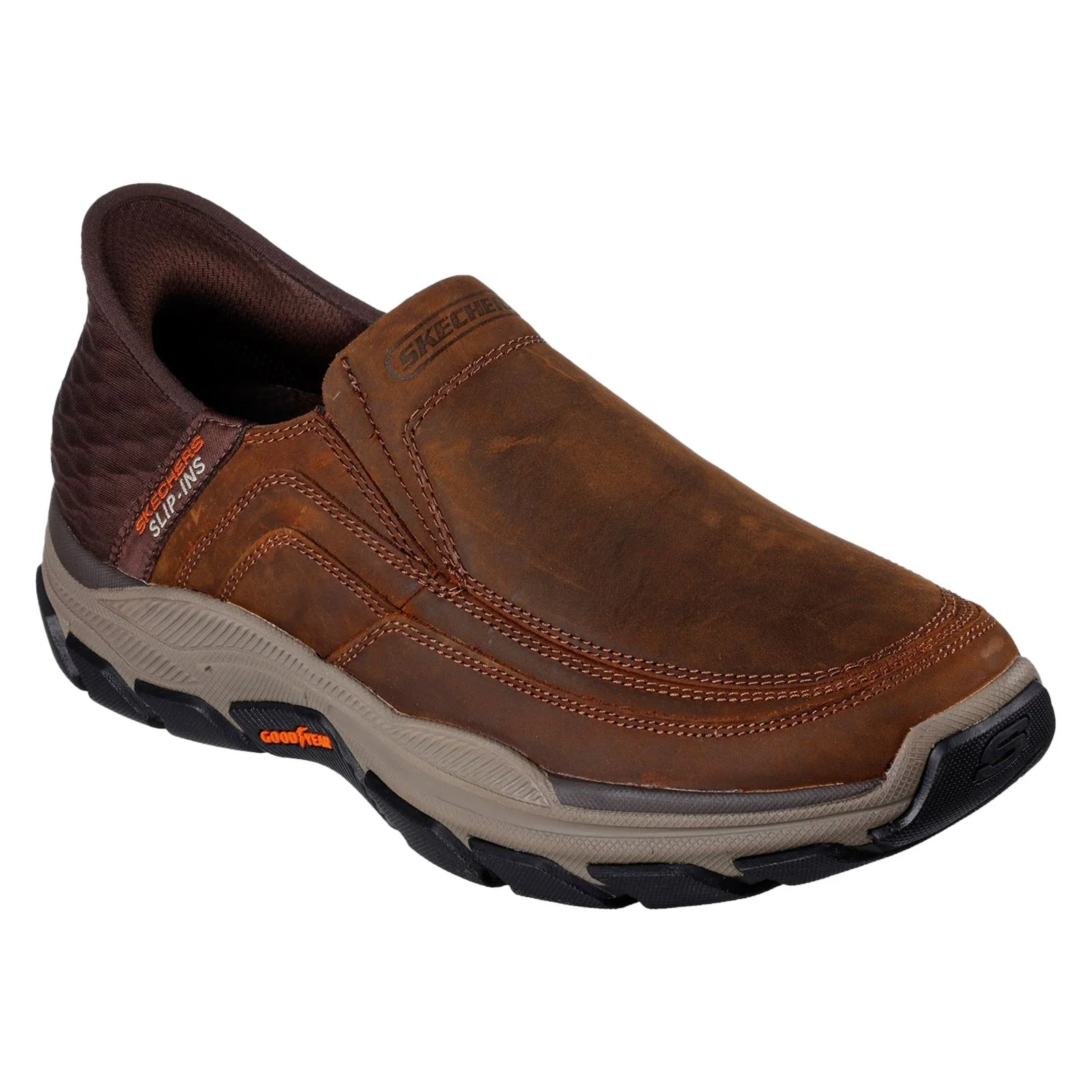 Skechers Men's Respected Elgin Shoes in Dark Brown - Image 6