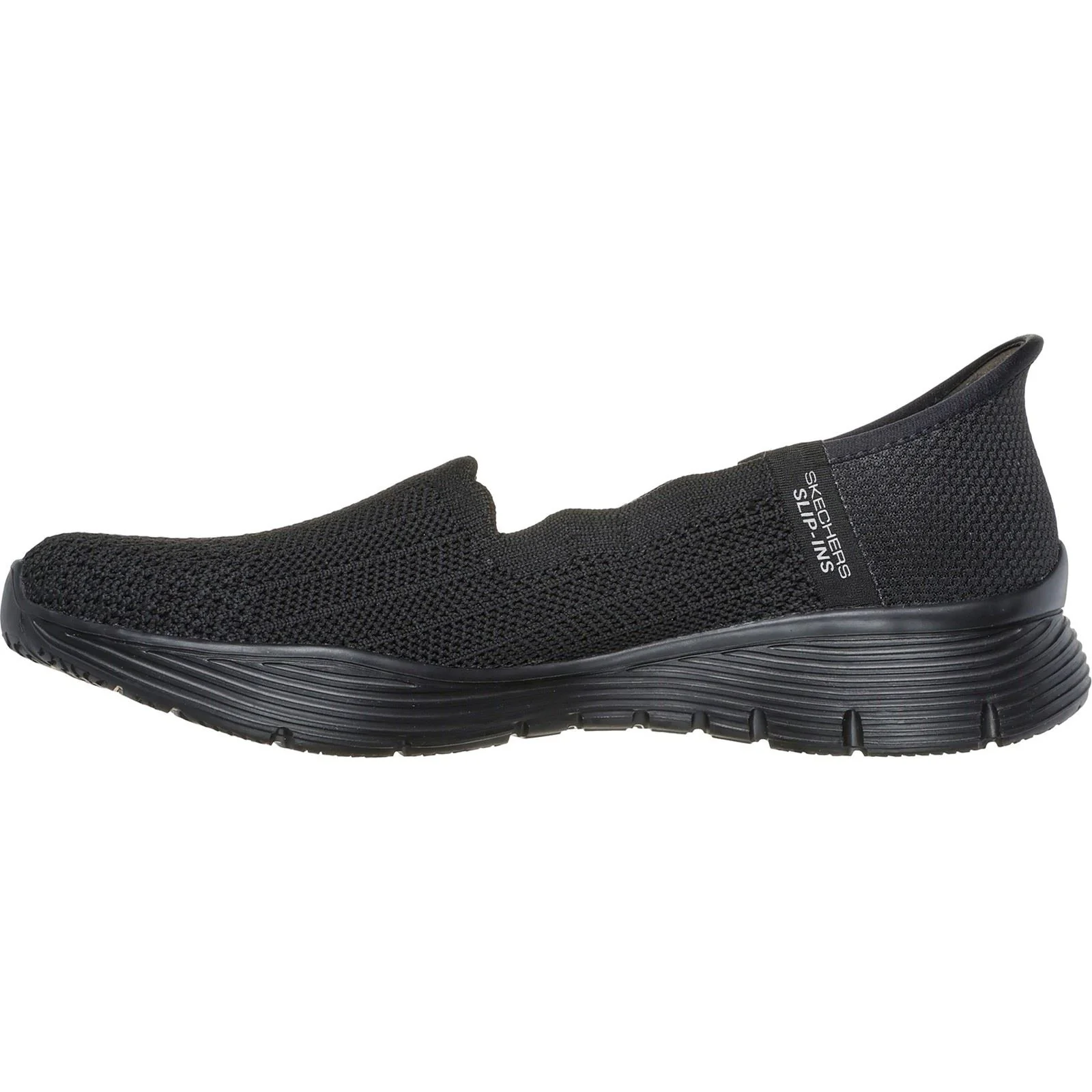 Skechers Seager Believe It Textile Women's Black Trainers - Image 4
