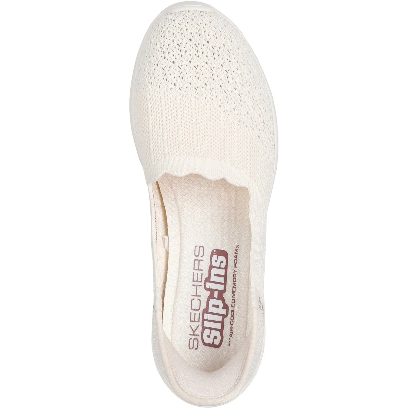 Skechers Seager Believe It Textile Women's Off White Trainers - Image 3
