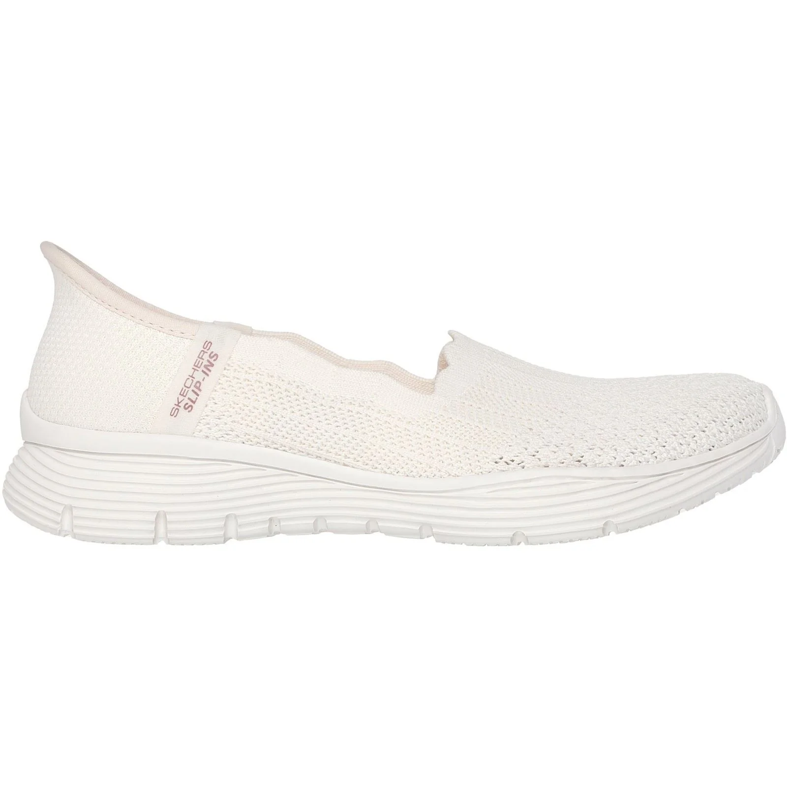 Skechers Seager Believe It Textile Women's Off White Trainers - Image 5