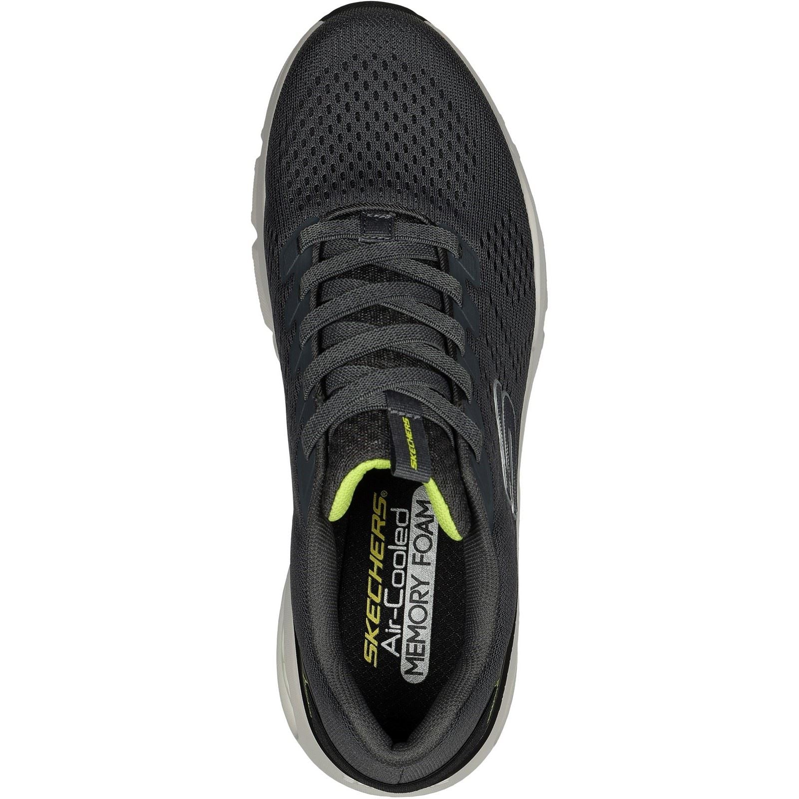 Skechers Men's Skech-Air Ventura Trainer in Charcoal/Lime - Image 3