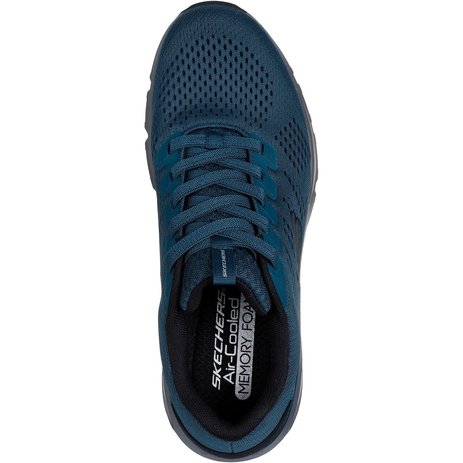 Skechers Men's Skech-Air Ventura Trainer in Teal/Black - Image 3