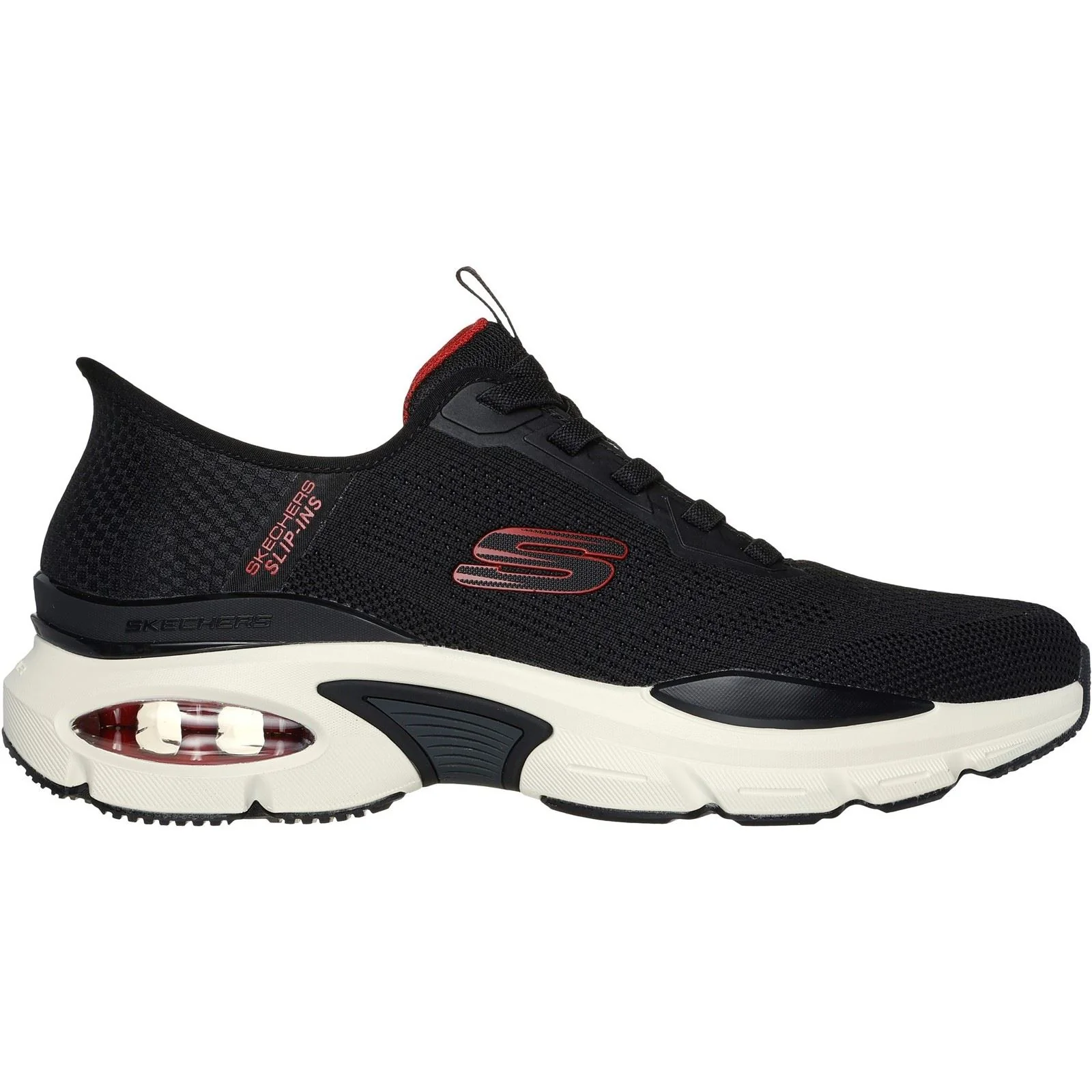 Skechers Men's Skech-Air Ventura Vanderway Shoes in Black/Red - Image 5