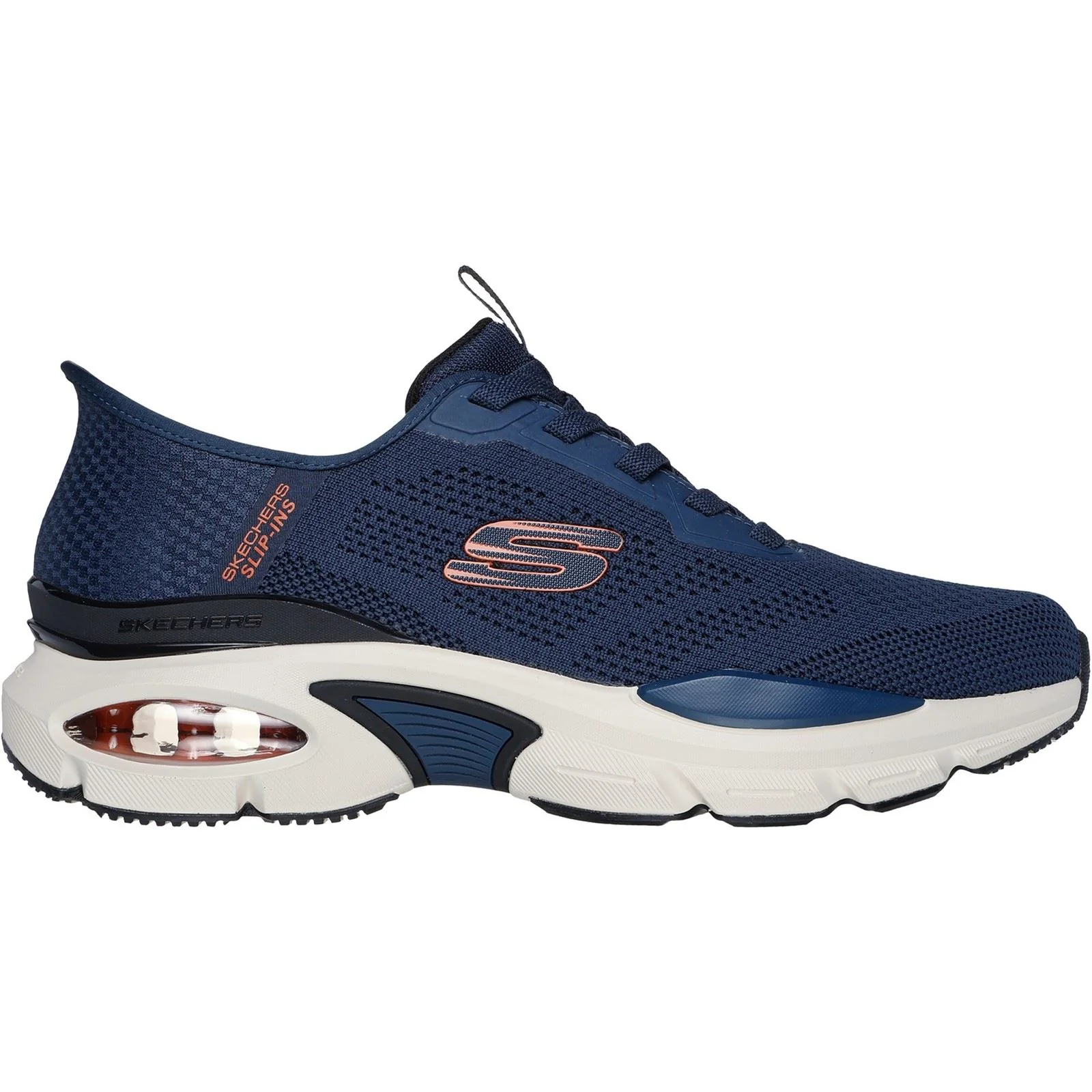 Skechers Men's Skech-Air Ventura Vanderway Shoes in Navy/Orange - Image 5